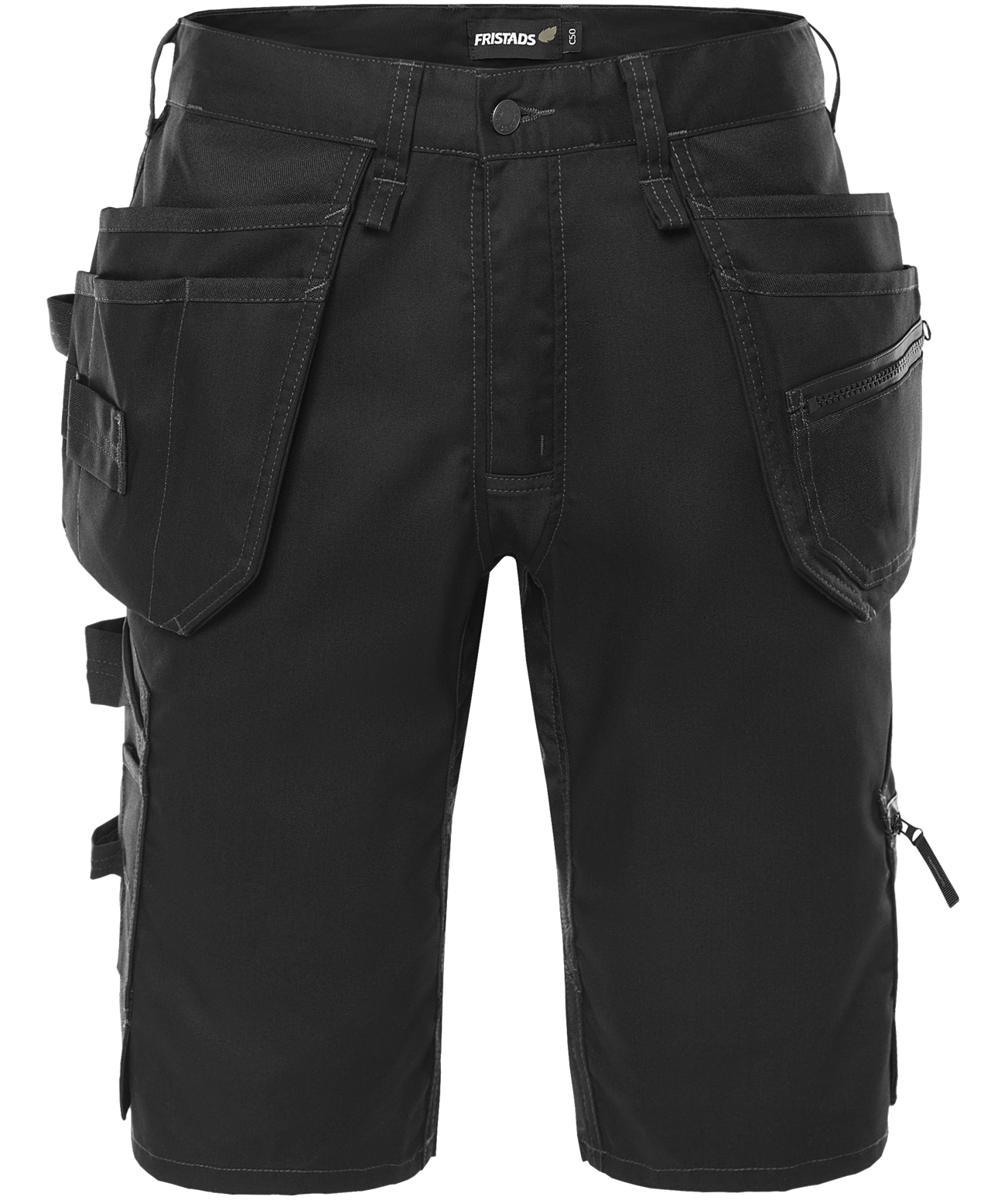 Fristads h&aring;ndverkershorts 2904 GWM, Svart