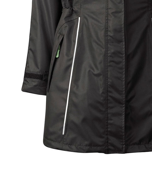 Xplor Care zip-in dame skaljakke med aftagelig h&aelig;tte, Sort, large image number 3