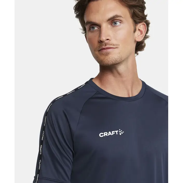 150583 Køb Craft Squad 2.0 Contrast Jersey T-shirt, Navy hos Billig-arbejdstøj.dk