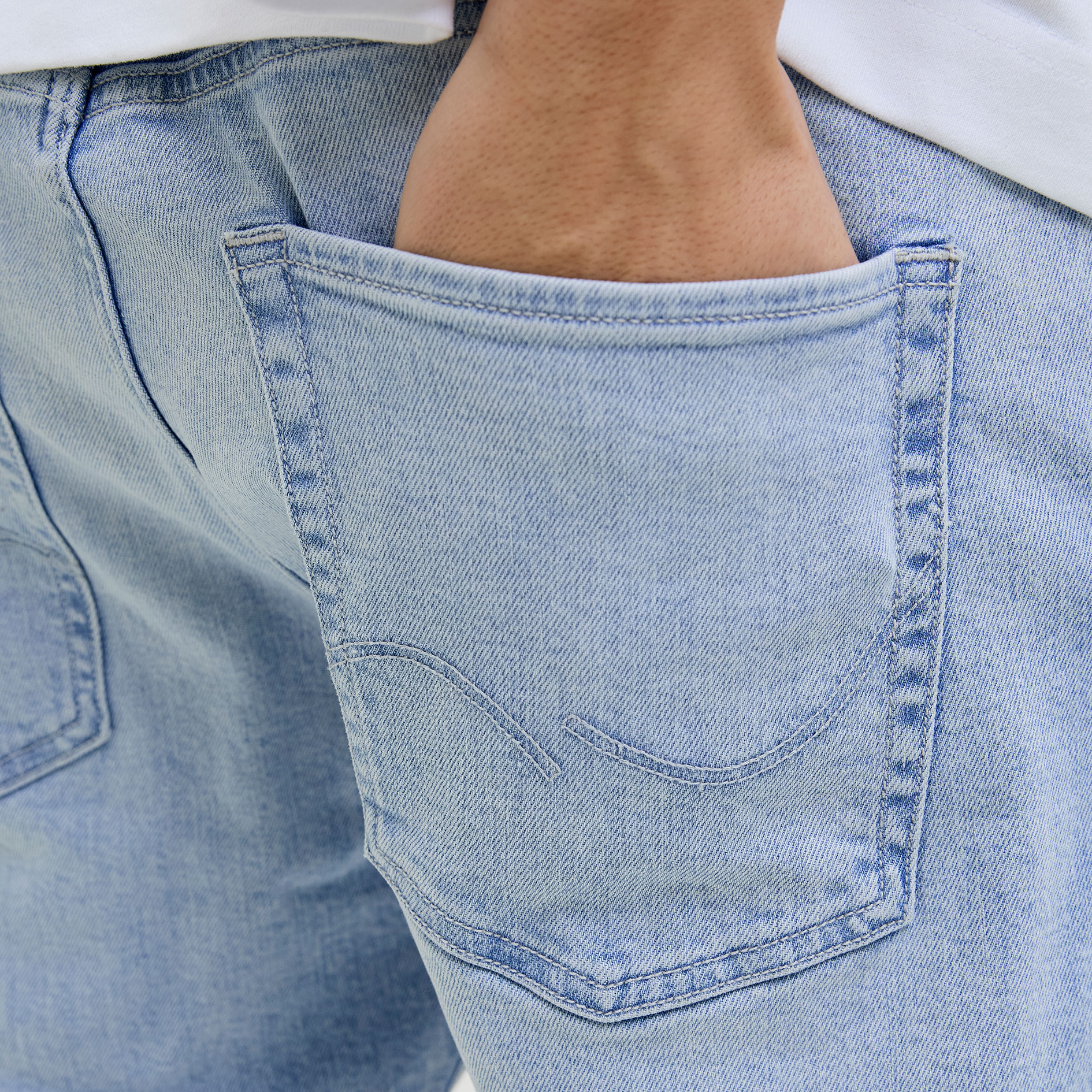 Jack & Jones JJIRICK JJORIGINAL AM360 shorts, Light Blue Denim, large image number 5