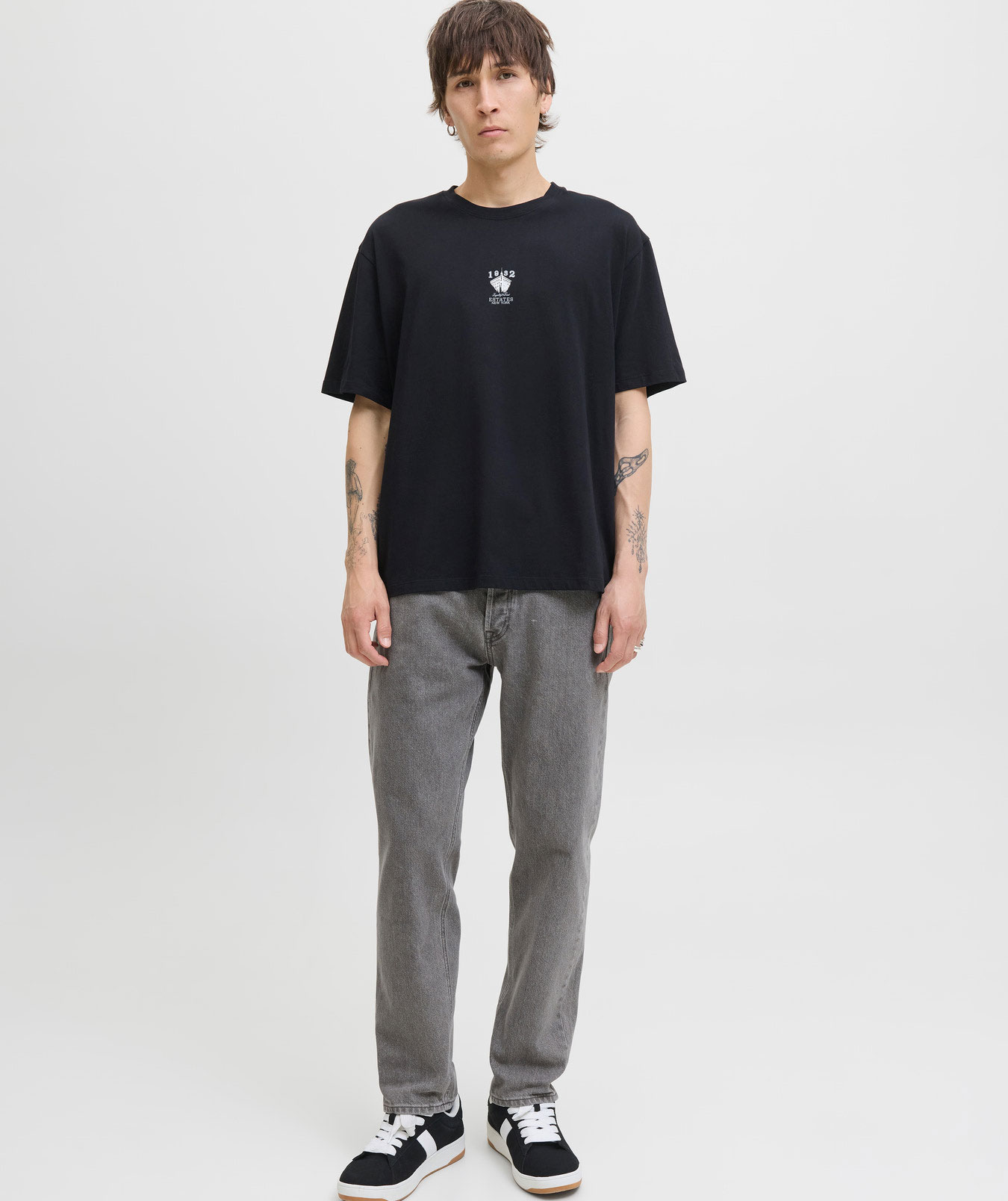 Jack & Jones JJICHRIS JJORIGINAL SQ 067 Jeans, Grey Denim