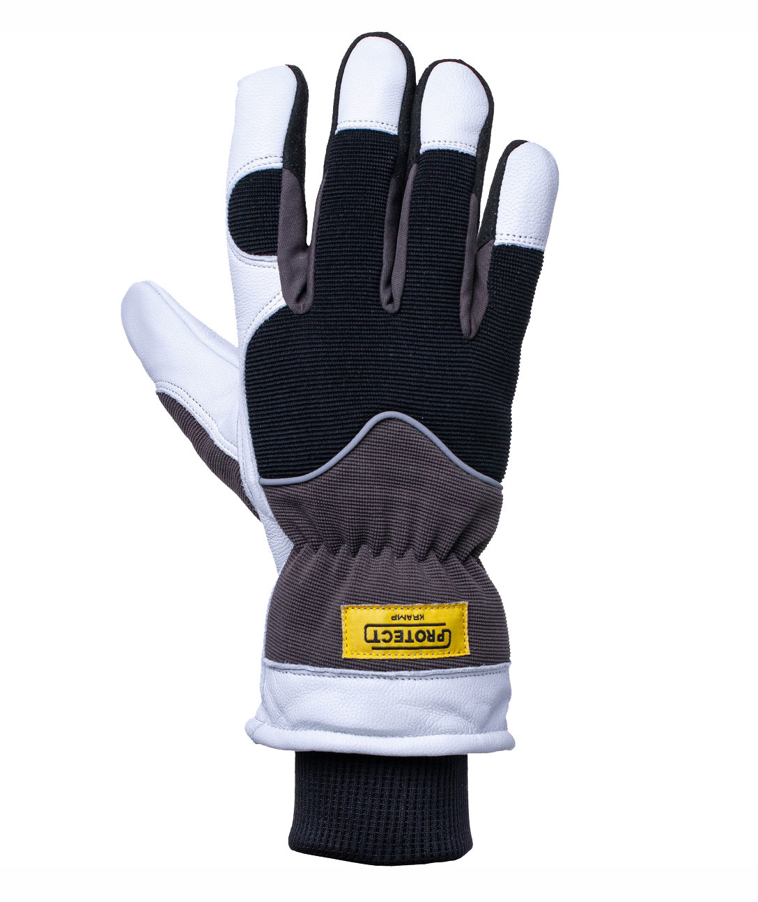 Kramp winter gloves in goatskin / spandex, Black/White, large image number 0