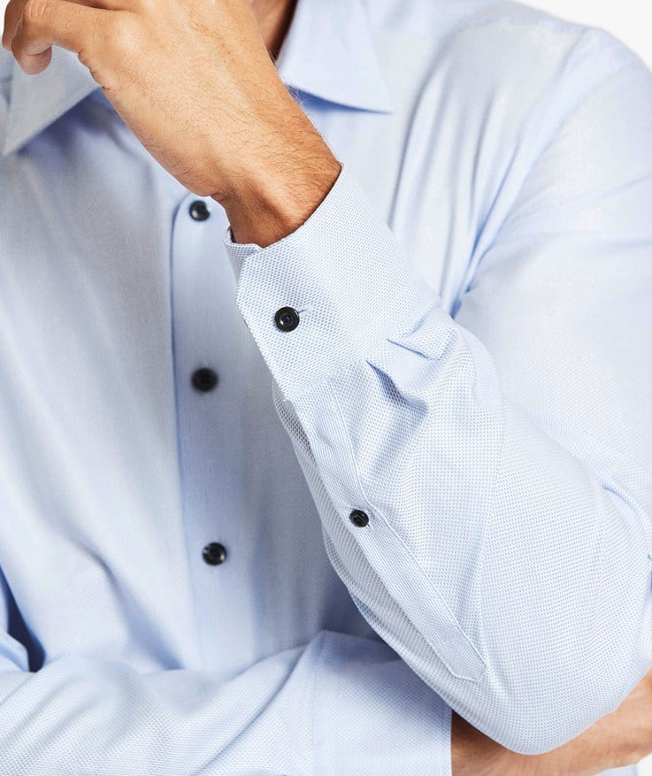 Lindbergh 1927 Signature Modern fit skjorte, Lys Bl&aring;, large image number 7