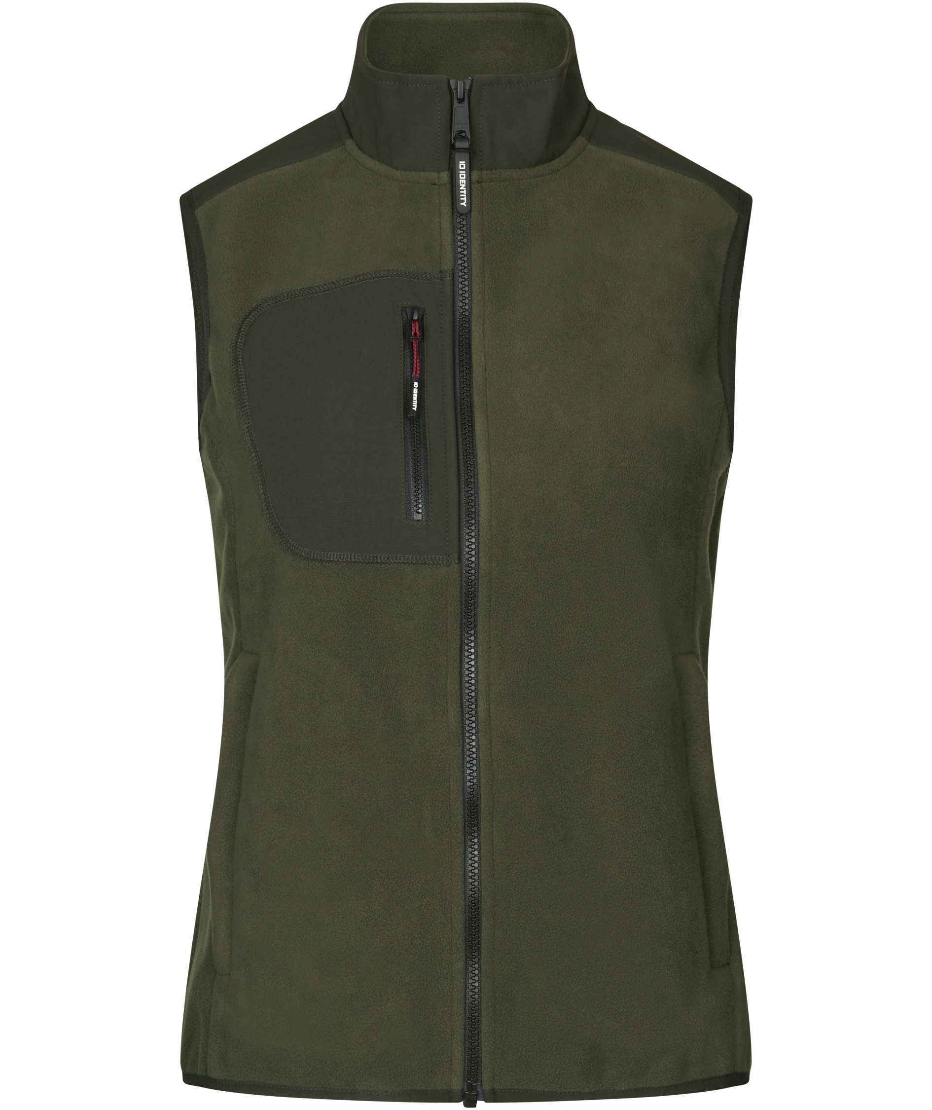 ID Dame Fleecevest, Oliven