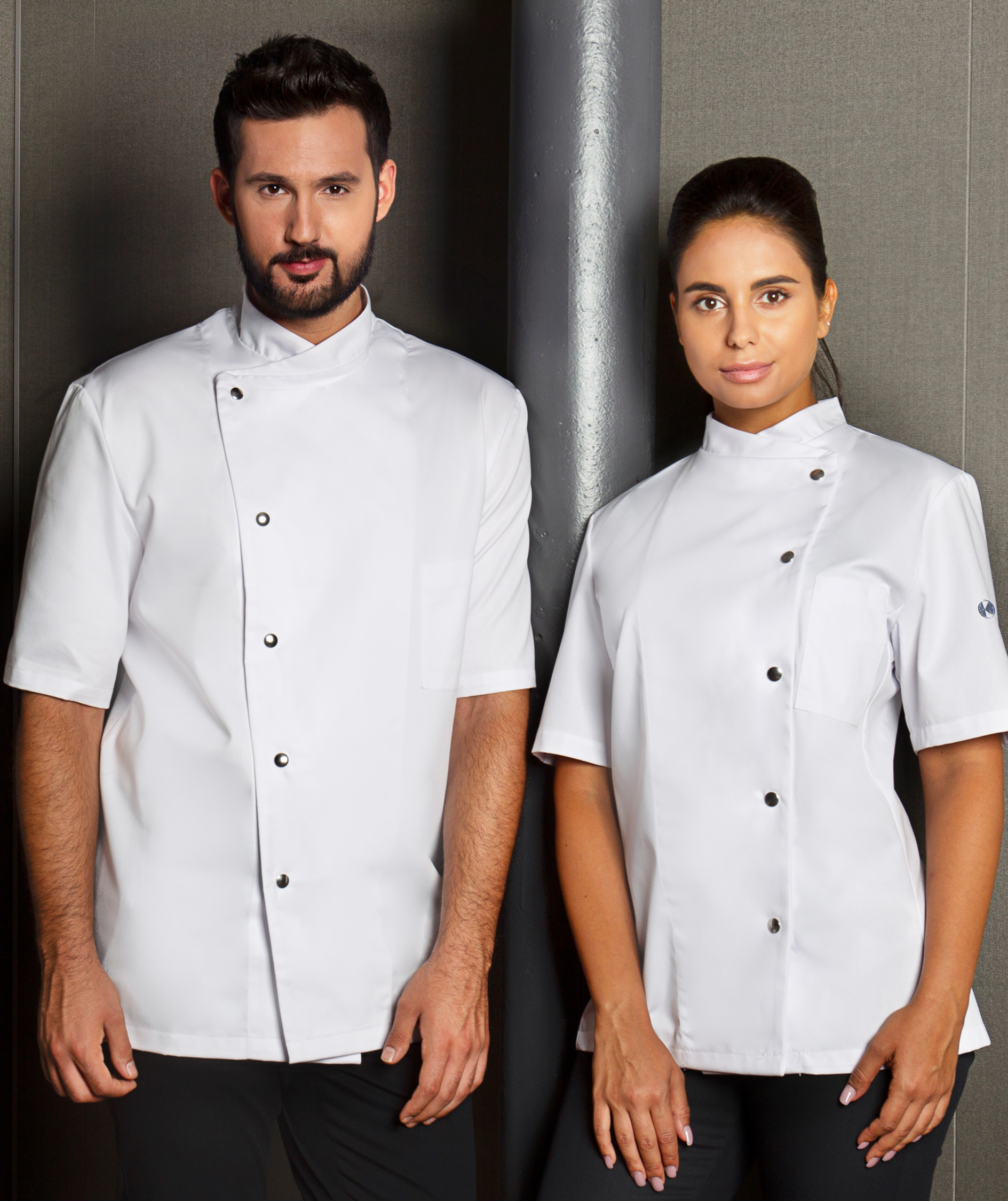 Karlowsky Greta kortermet dame kokkejakke, Hvit, large image number 2