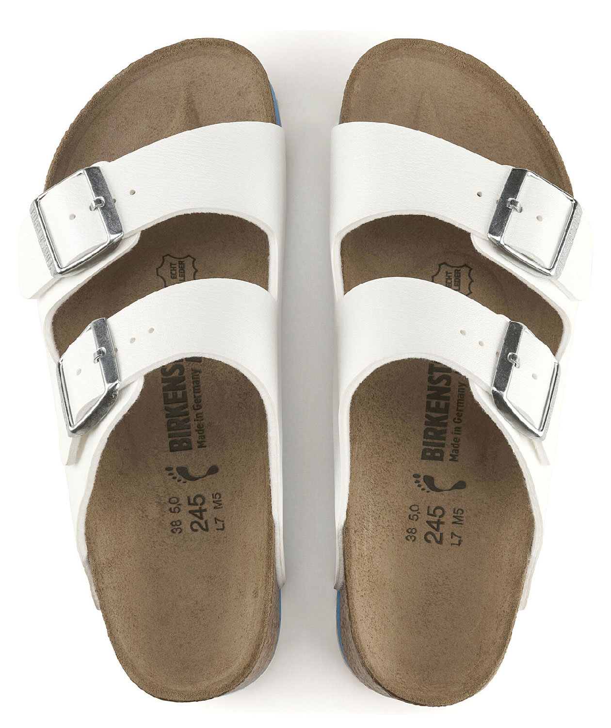 Birkenstock Arizona Narrow Fit sandaler, White, large image number 3