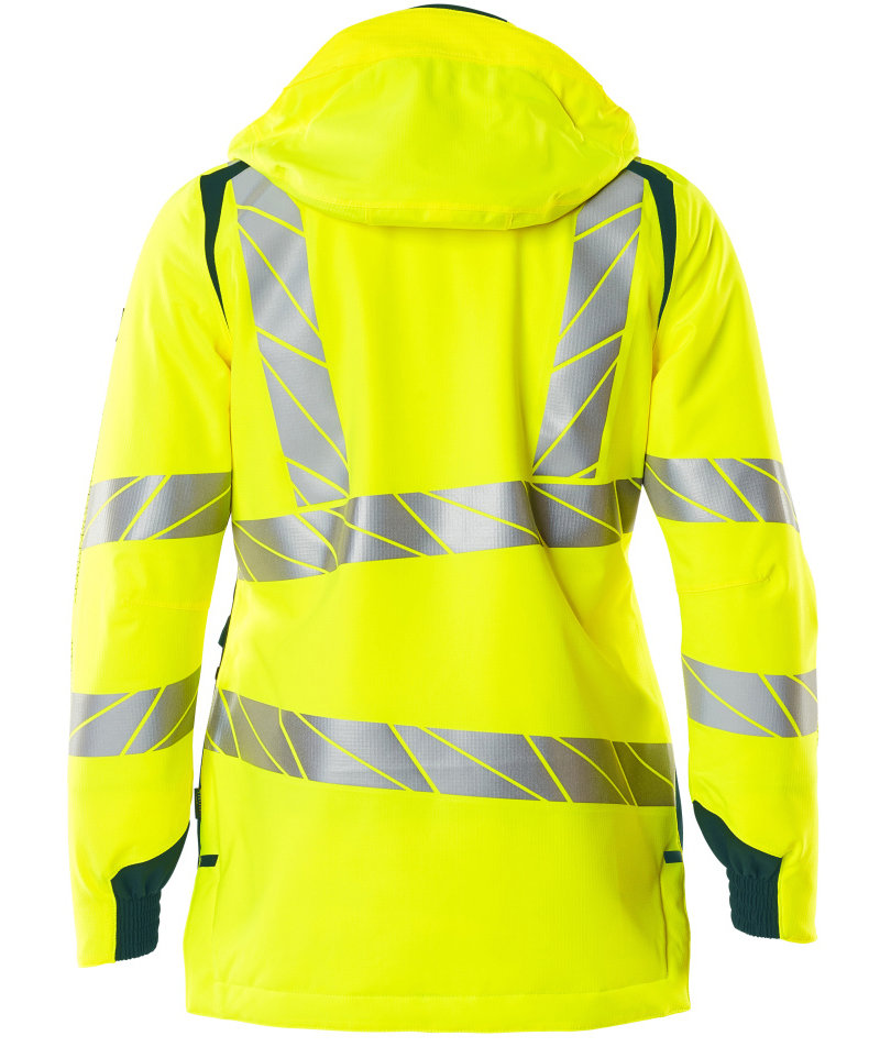Mascot Accelerate Safe dame vinterjakke, Hi-Vis Gul/M&oslash;rk Petroleum, large image number 1