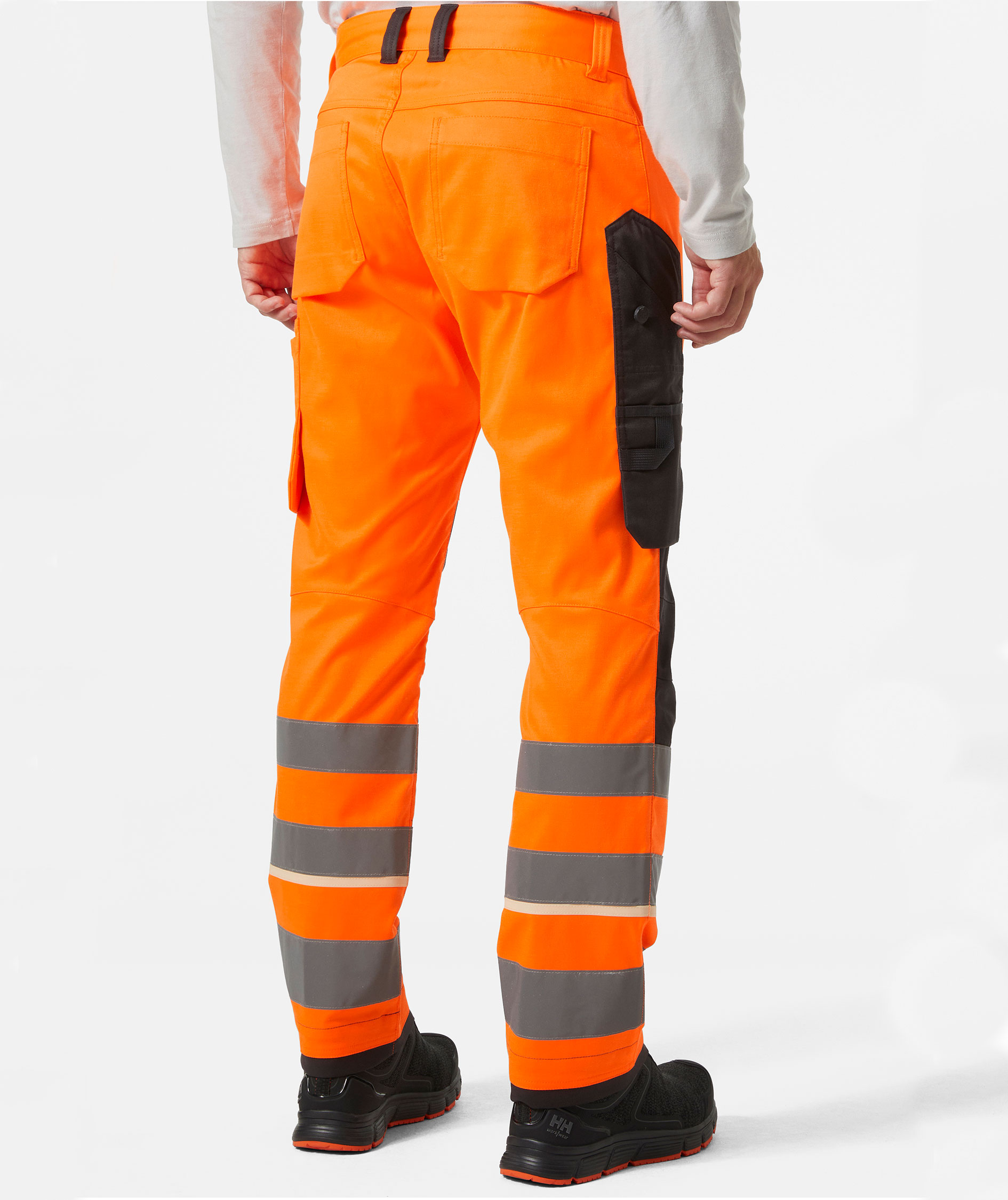 Helly Hansen UC-ME arbeidsbukse, Hi-vis Oransje/Ebony, large image number 3