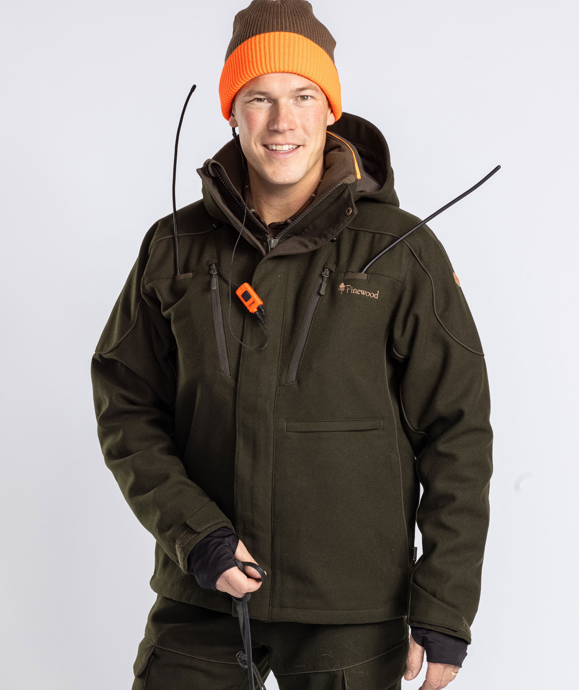 Pinewood Furudal Hunters jakke med uld, Moss green, large image number 9