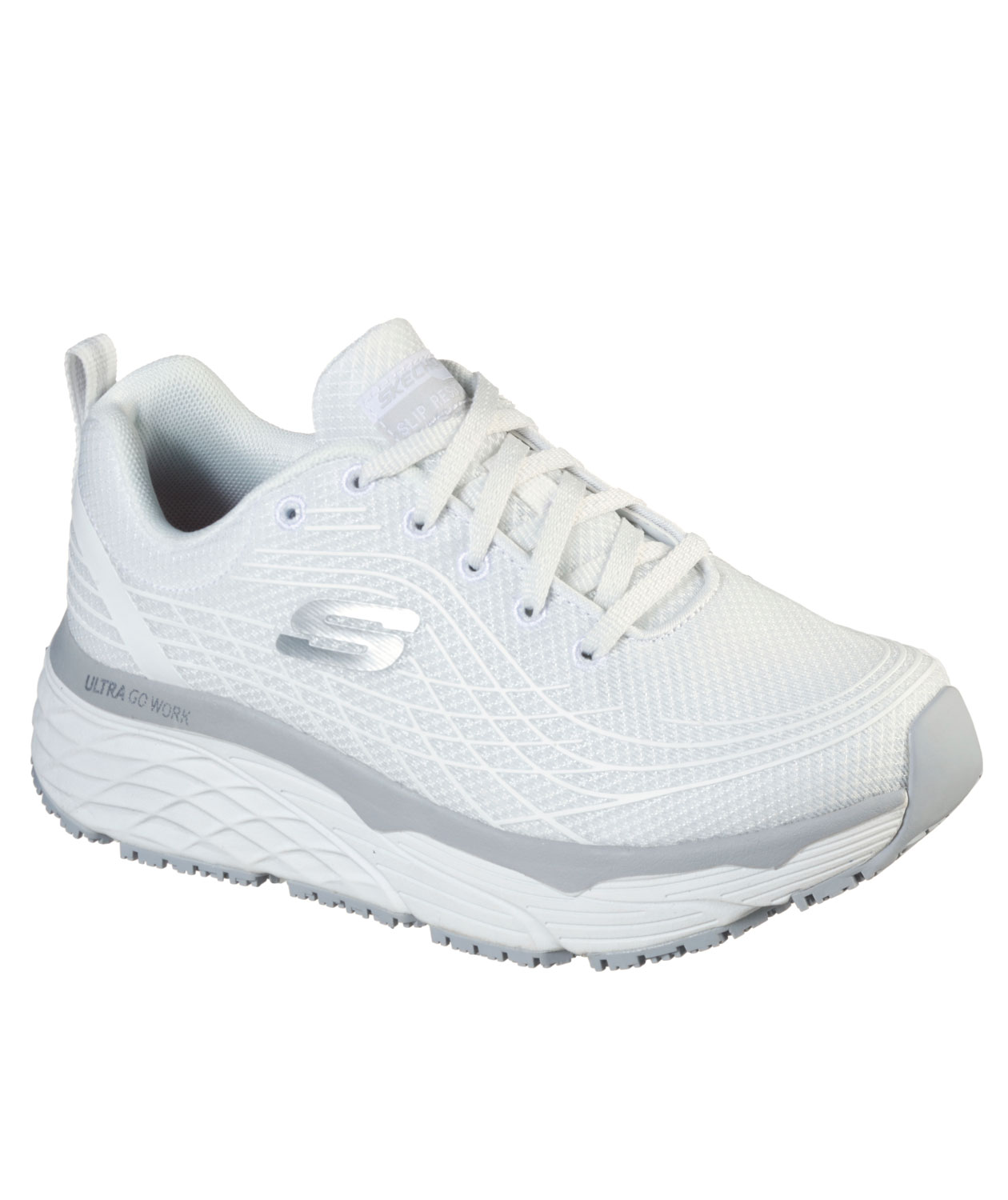 Skechers Max Cushioning SR dame arbejdssko OB, Hvid