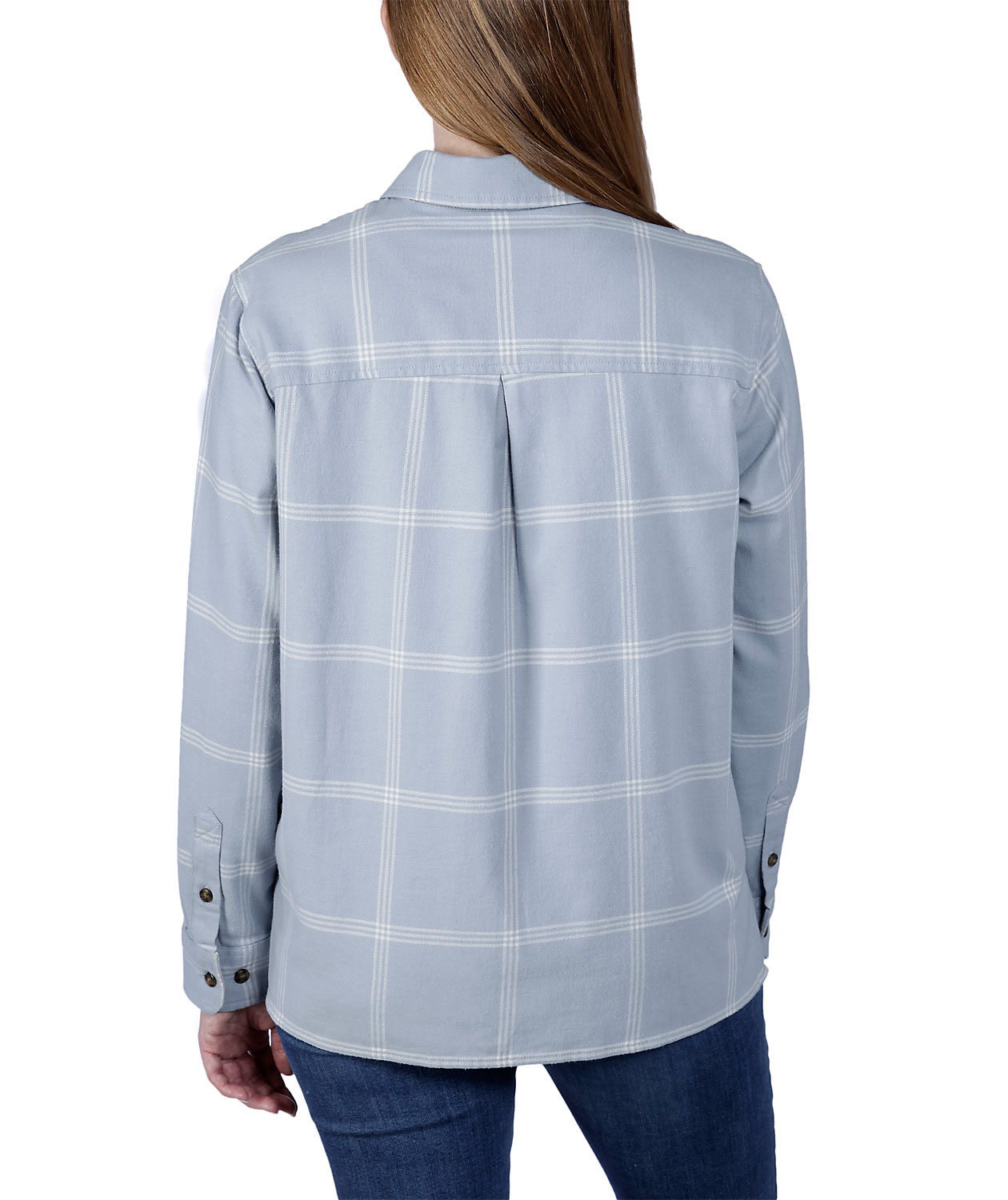 Carhartt flannel dameskjorte, Neptune, large image number 4