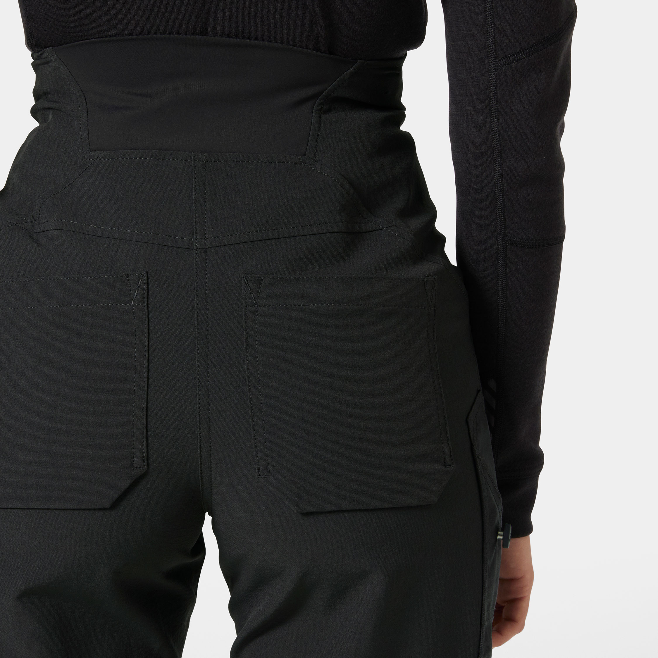 Helly Hansen Alna 4X Umstands Arbeitshose full stretch, Hi-vis Gelb/Ebony, large image number 4