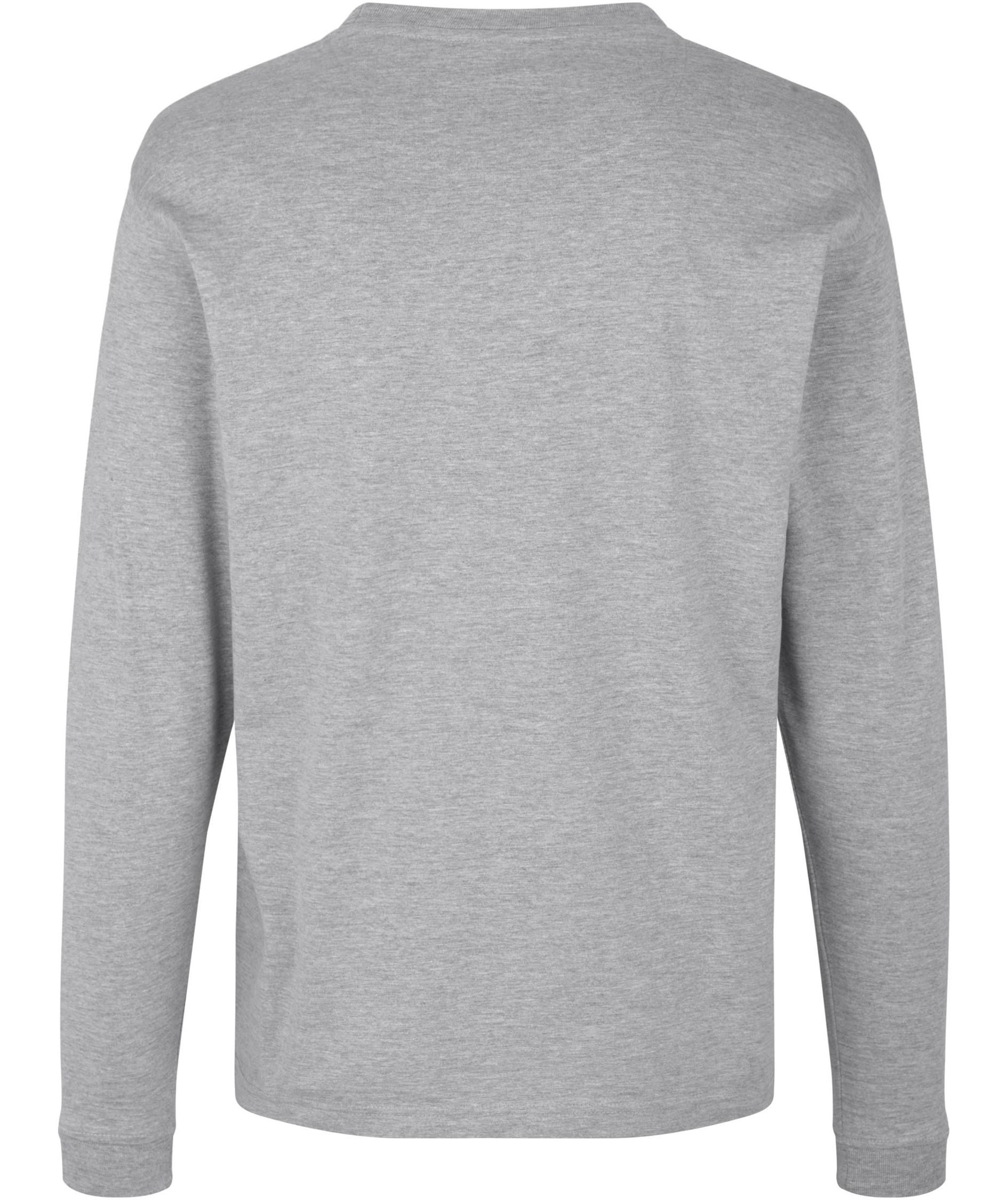 ID PRO Wear langermet T-skjorte, Gr&aring;&nbsp;Melange