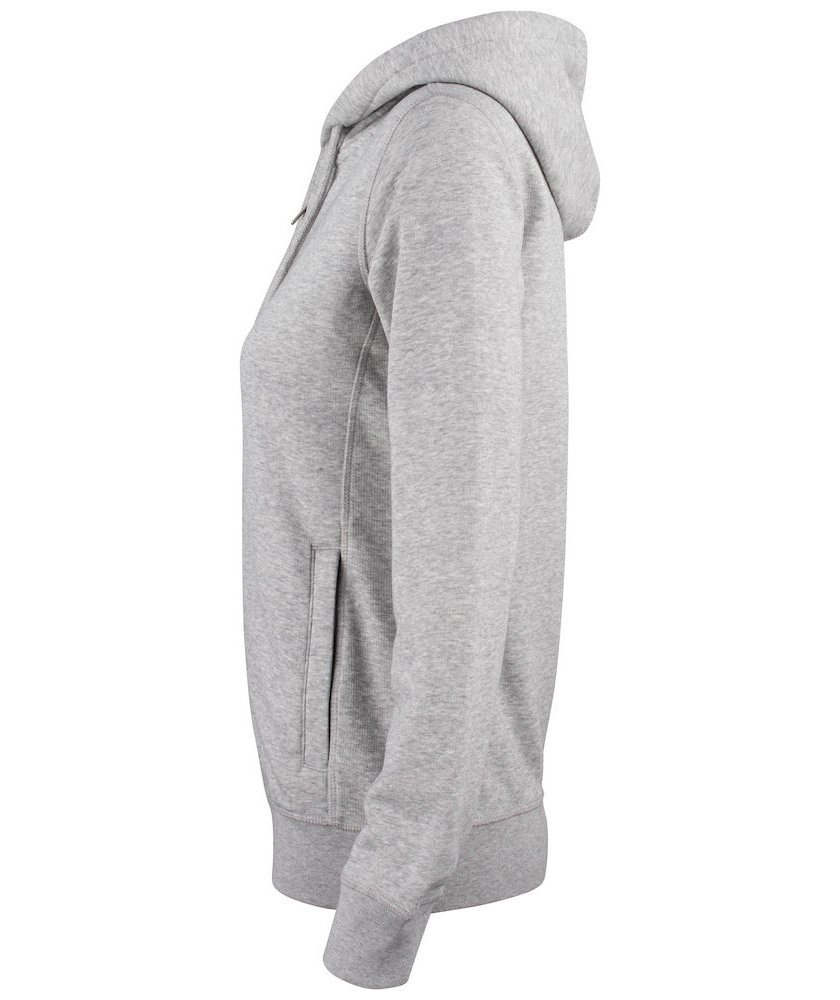 Clique Premium OC women's hoodie, Grey Melange, large image number 3