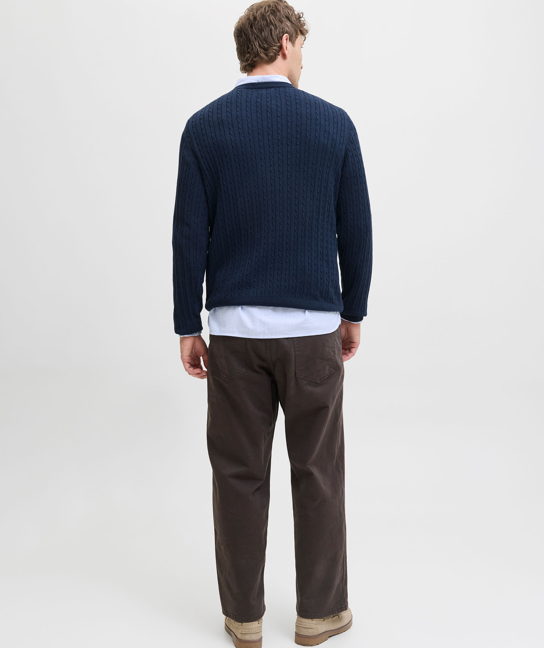 Jack & Jones JJEEMIL knitted pullover, Navy Blazer, large image number 2