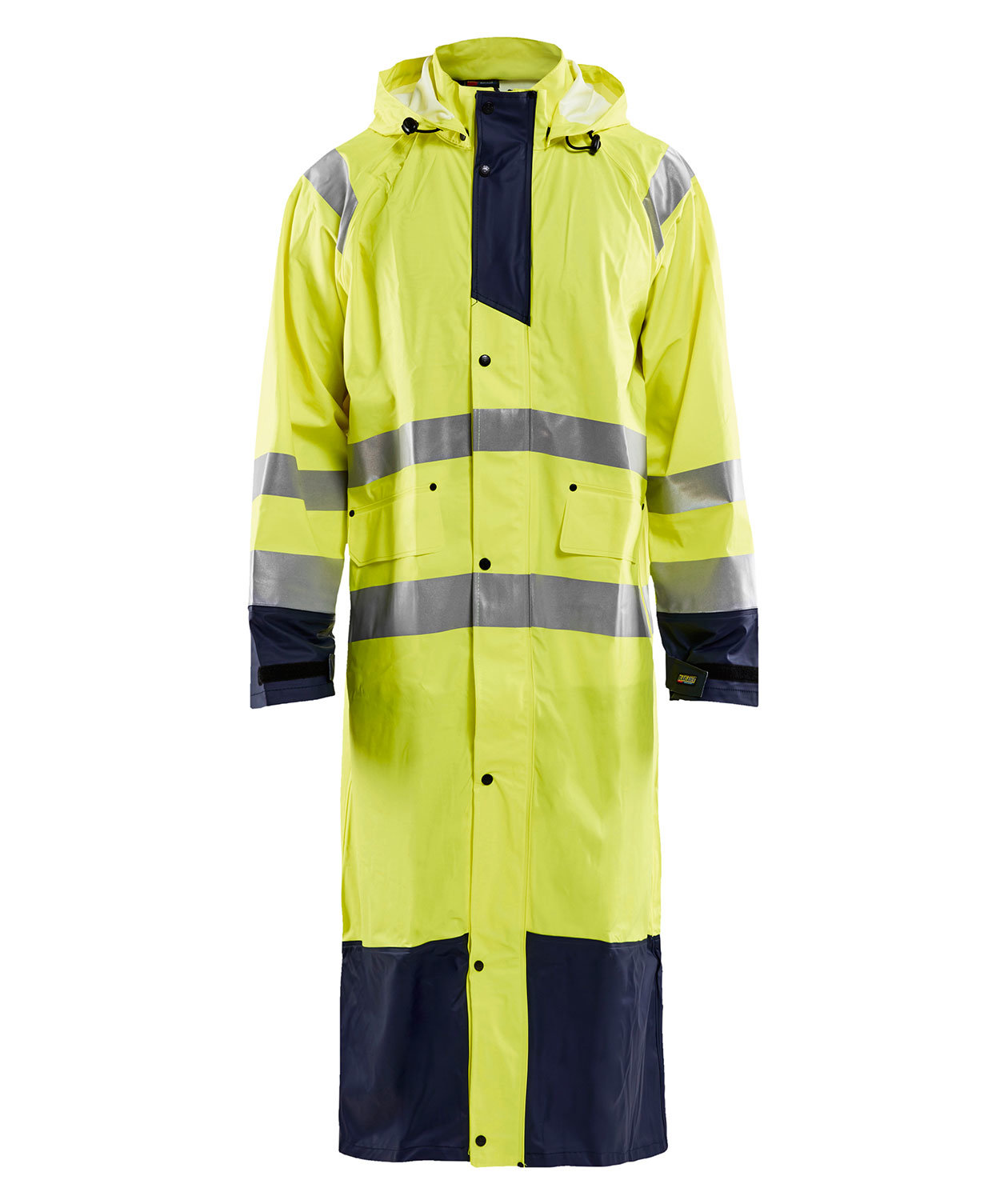 Varsel gul/marinbl&aring;