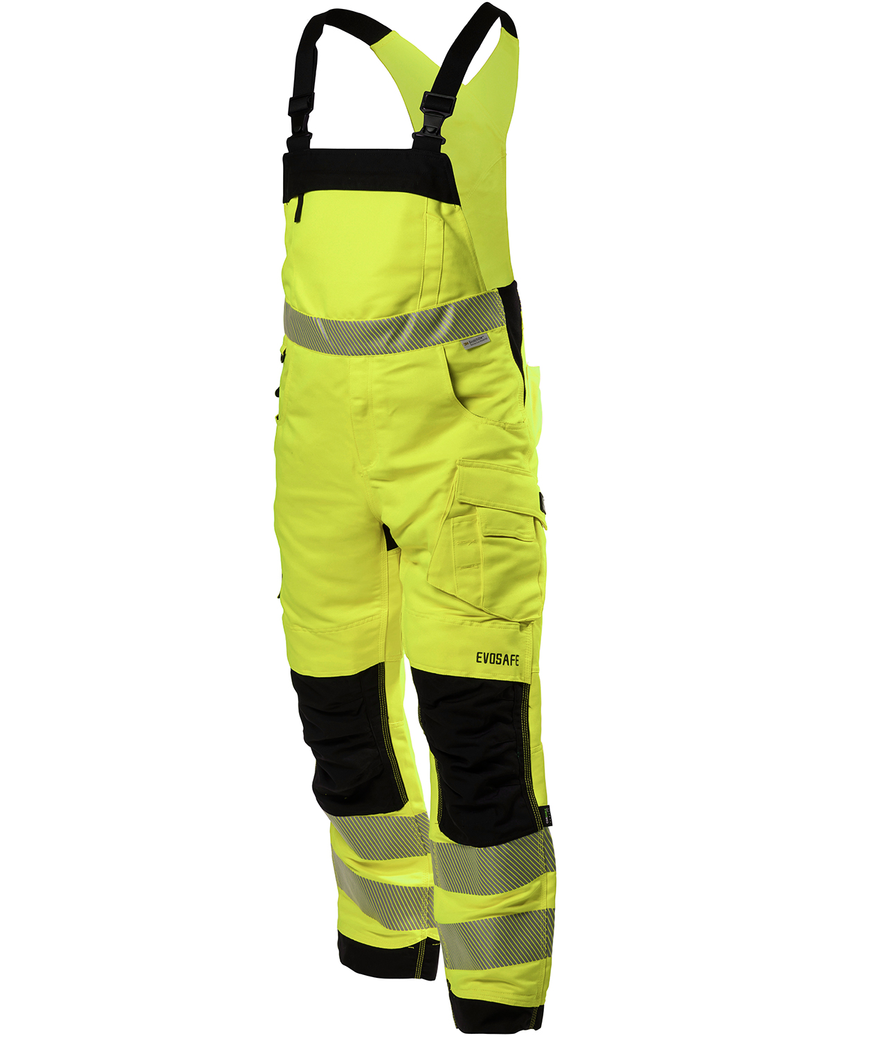 Viking Rubber Evosafe arbetsh&auml;ngselbyxa, Varsel Gul/Svart