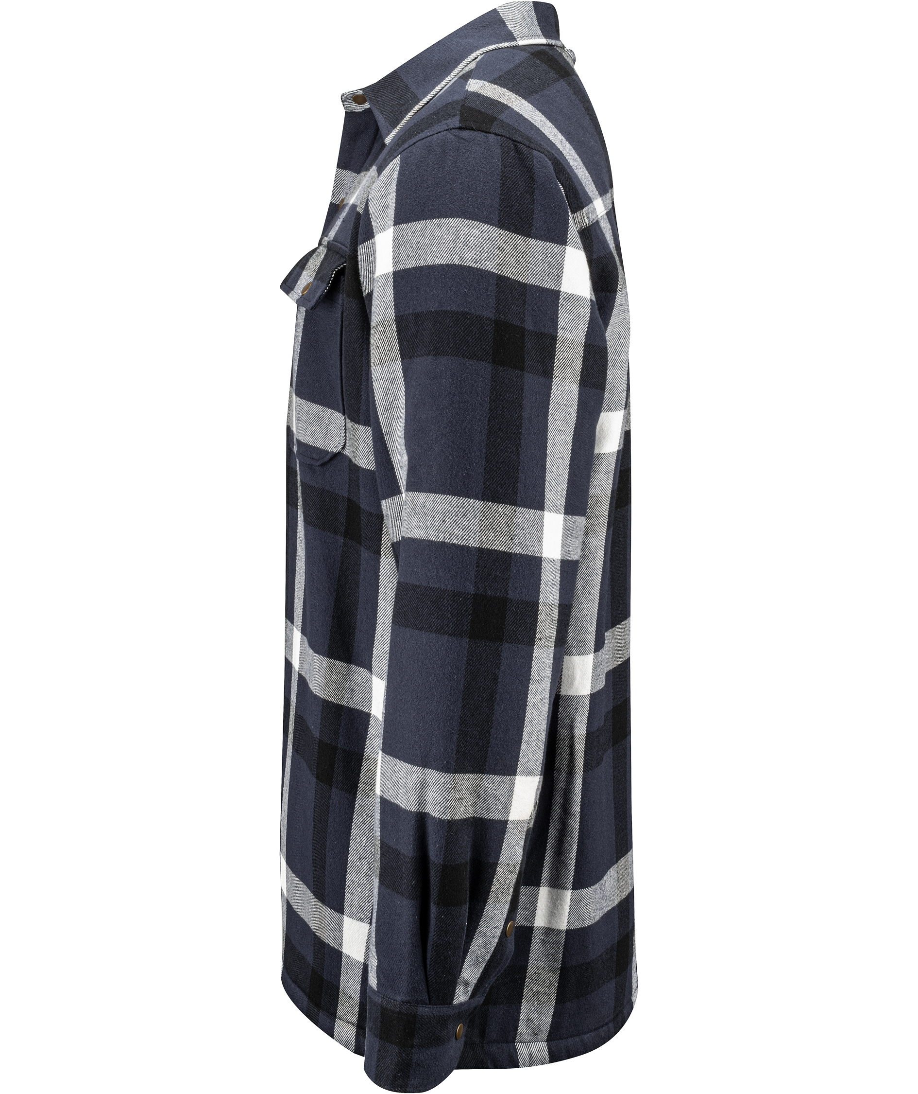 ProJob fodrad skogsarbetare skjorta, Navy, large image number 3