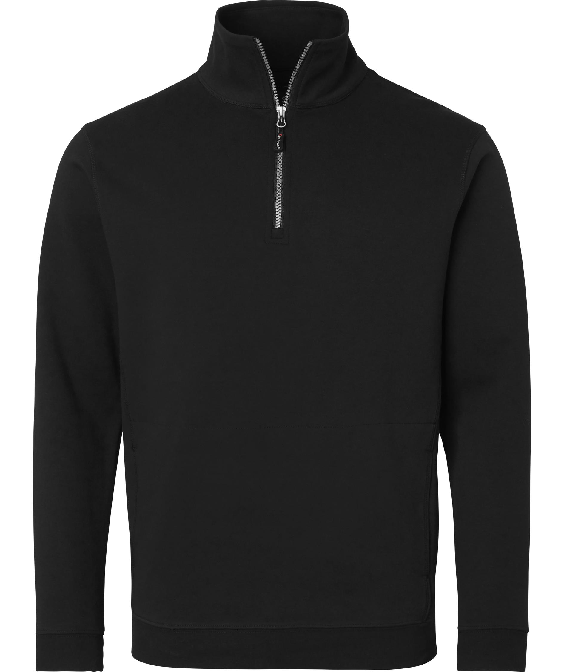 Top Swede sweatshirt med kort lynl&aring;s 0102