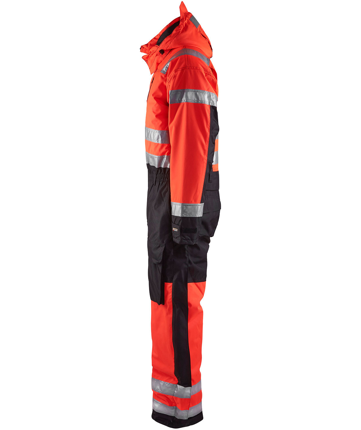 Bl&aring;kl&auml;der varmedress, Hi-vis R&oslash;d/Svart