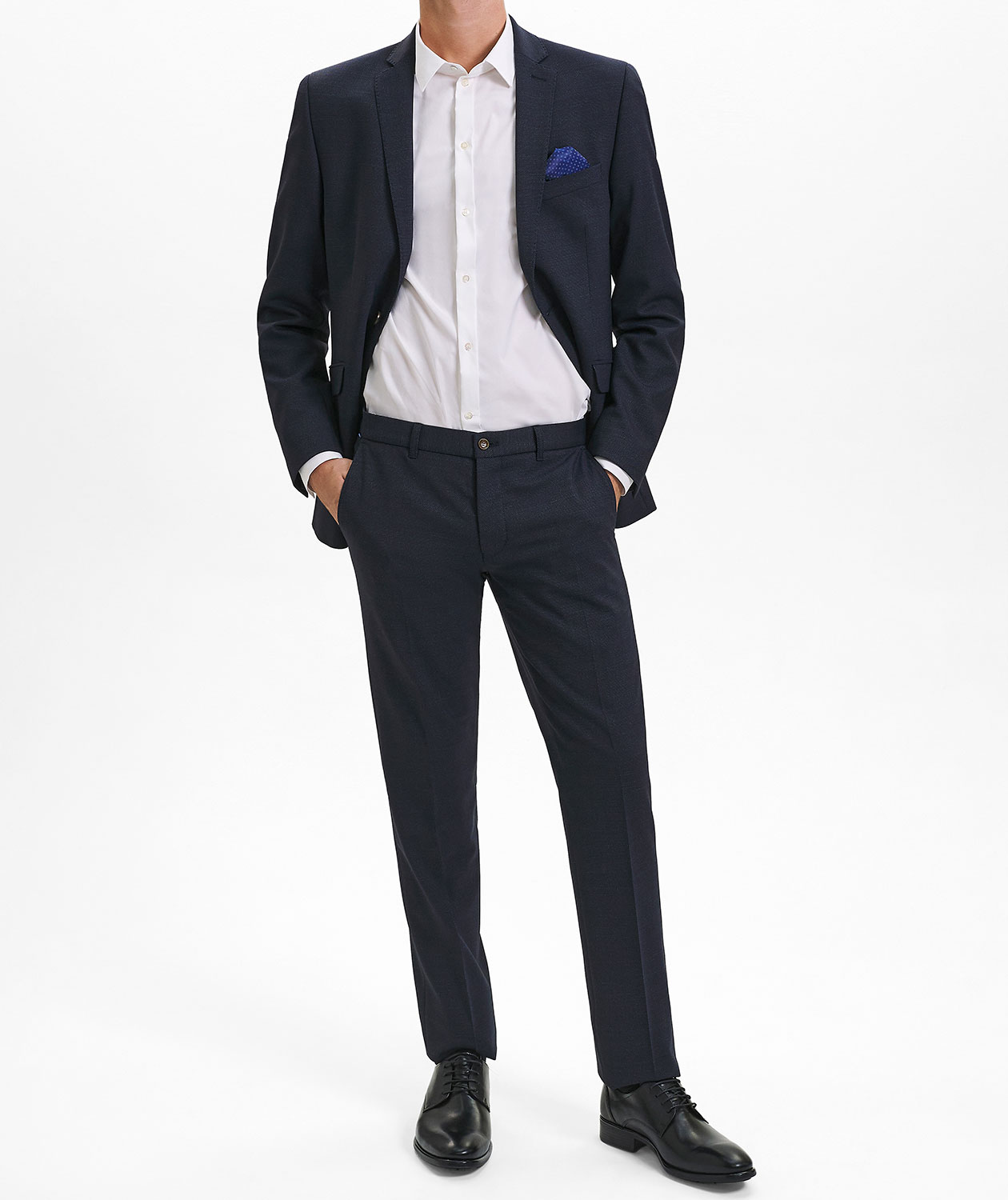 Sunwill Bistretch Modern fit ull byxa, Navy, large image number 1