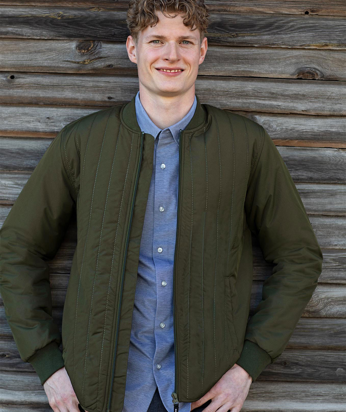 ID CORE vadderad termojacka, Olivgr&ouml;n