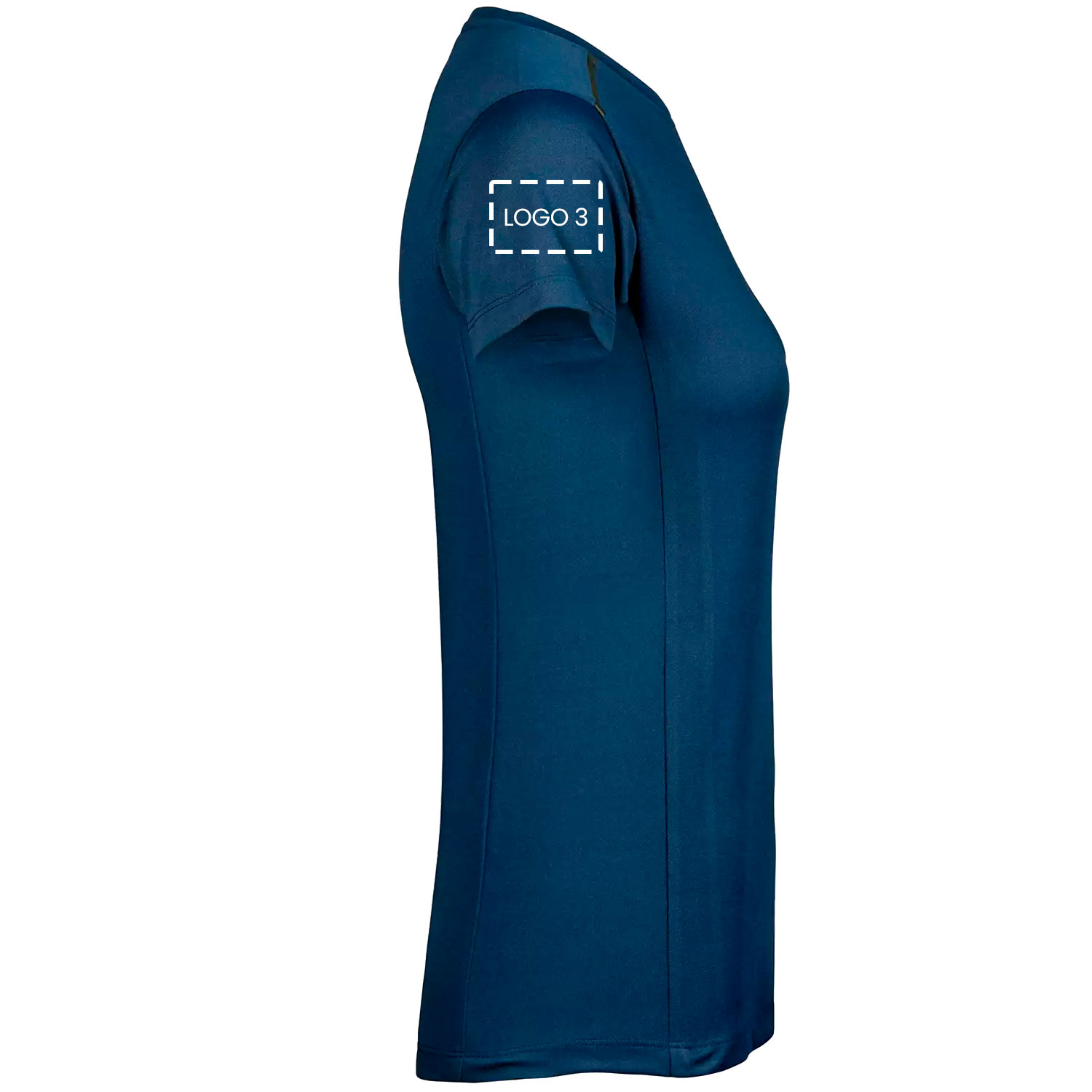 Tee Jays luxury dame T-shirt med logotryk, , large image number 3