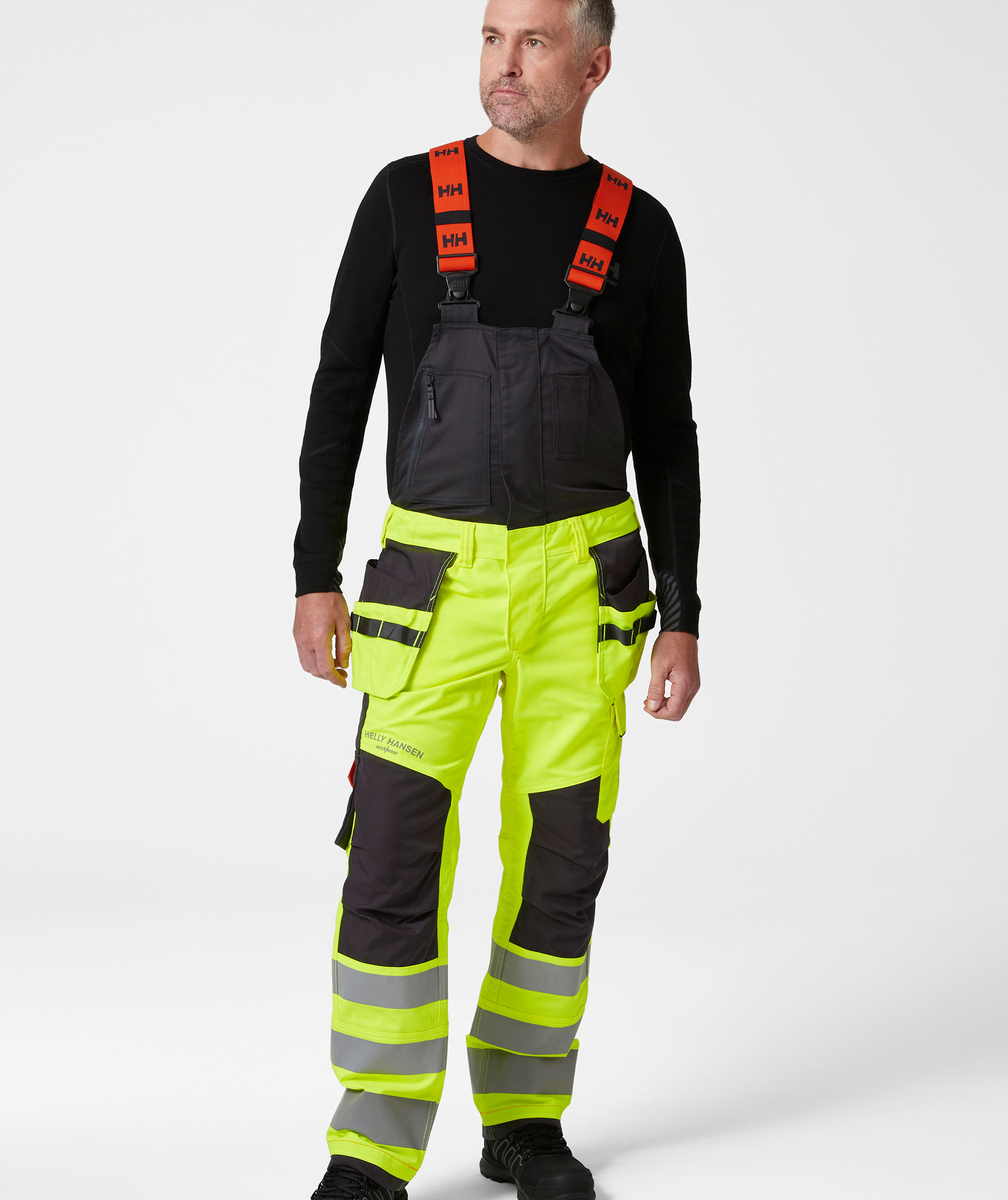 Helly Hansen Alna 2.0 h&auml;ngselbyxa, Varsel gul/charcoal