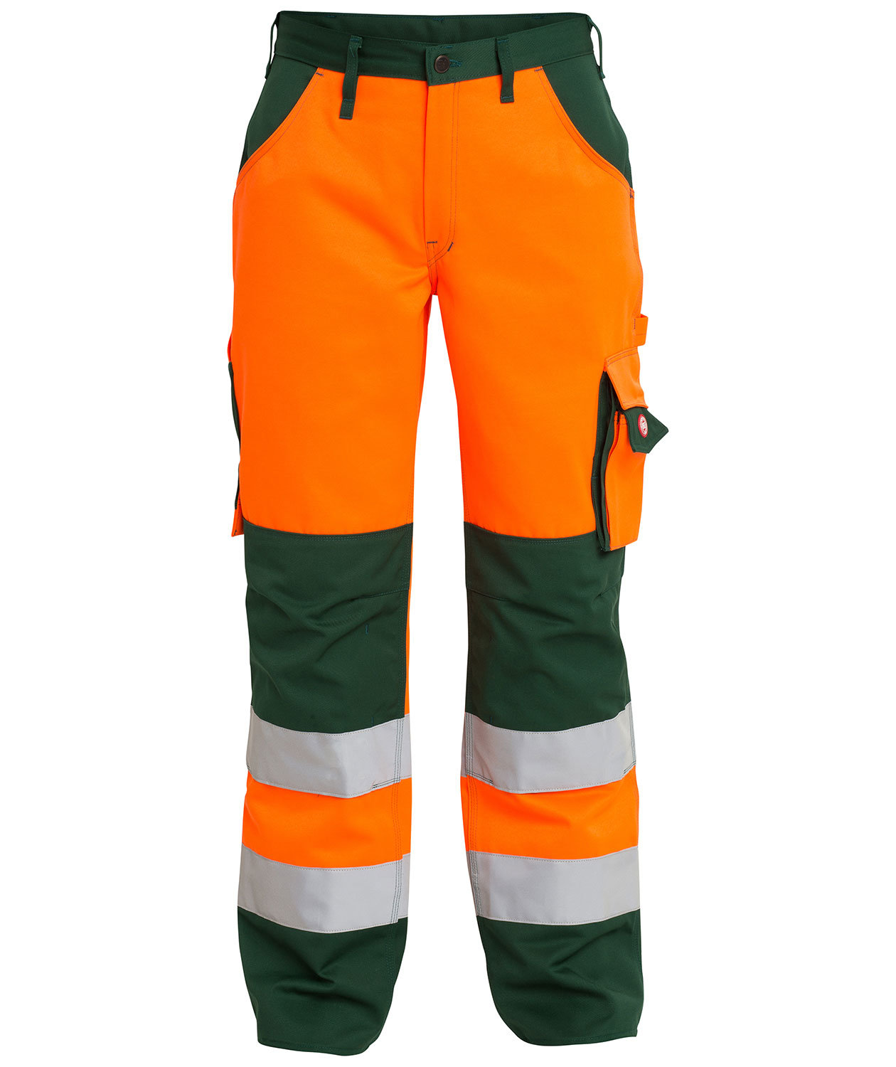 Engel work trousers, Orange/Green