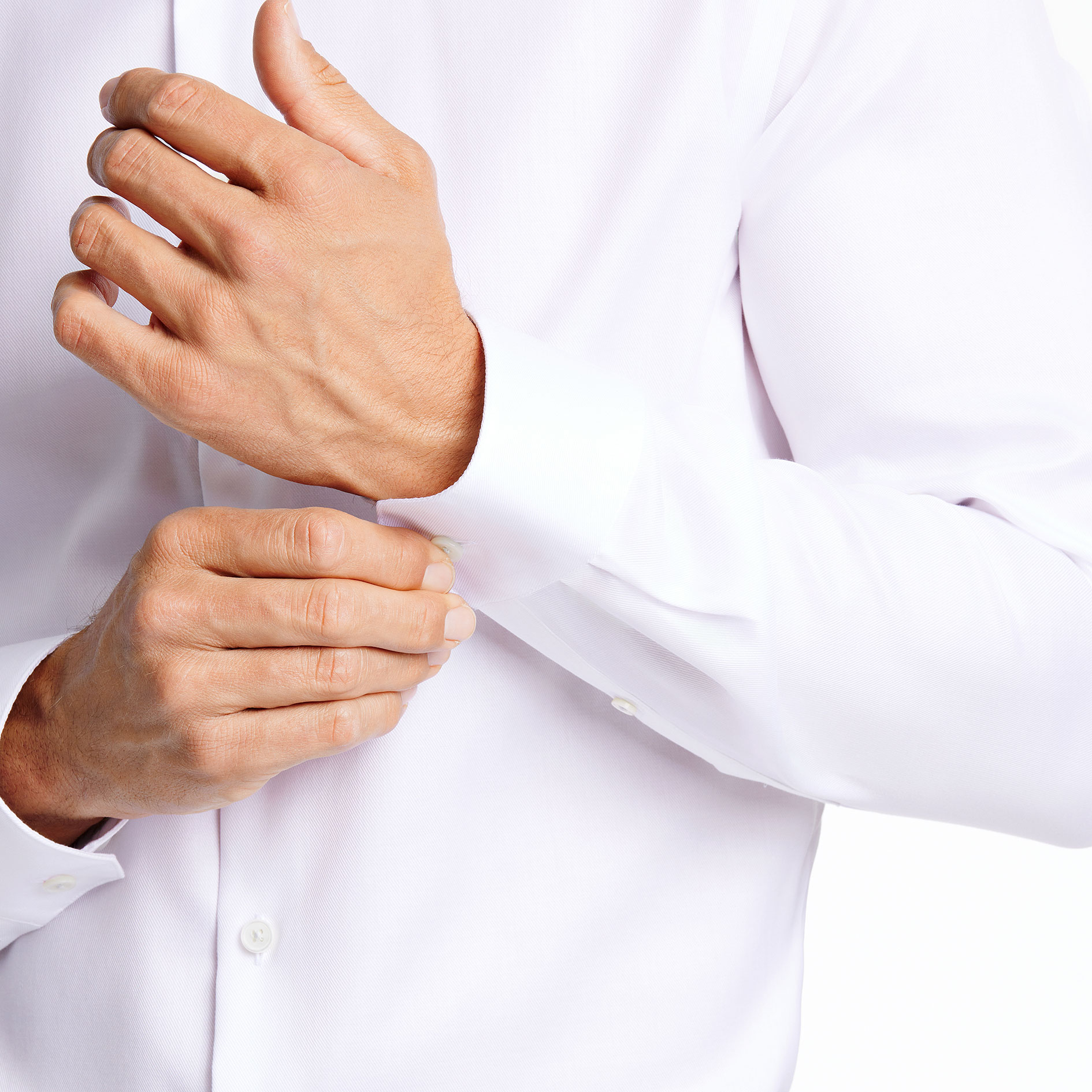 Lindbergh Twill slim fit shirt, White, large image number 4