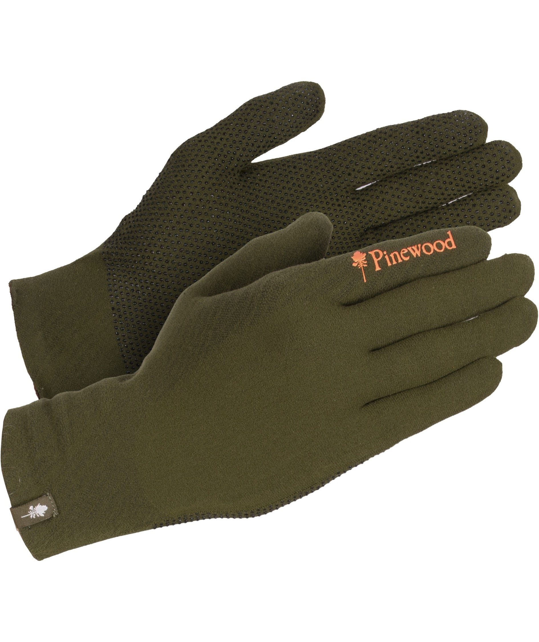 Pinewood&nbsp;Hunters Liner Stretch handsker, Mossgreen/D. Brown