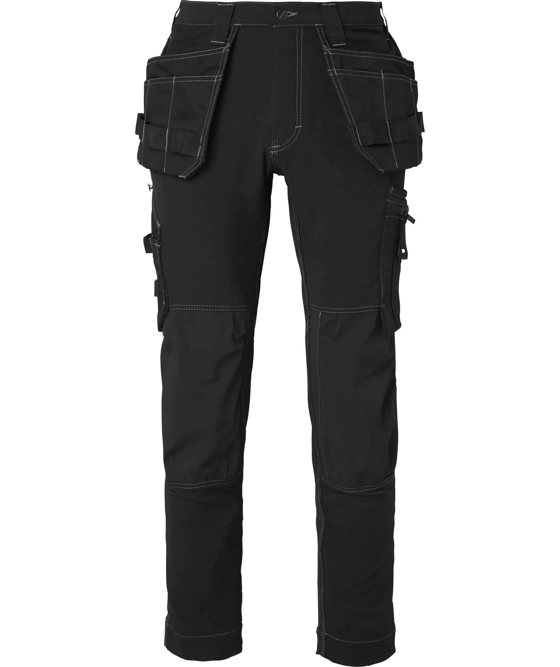 Top Swede h&aring;ndverksbukse 306 full stretch, Svart