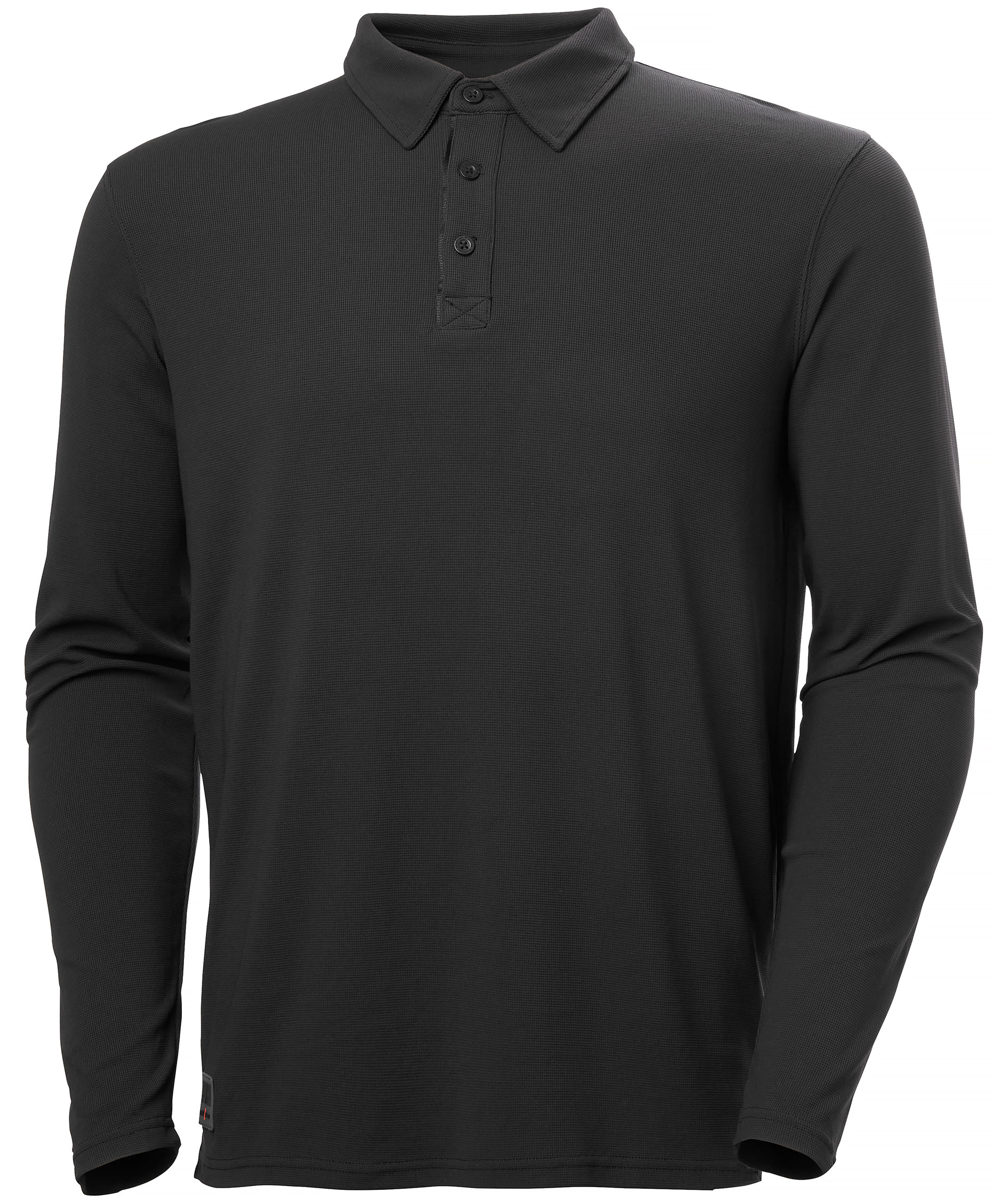 HH Tech lang&auml;rmliges Poloshirt, Black, Black, swatch