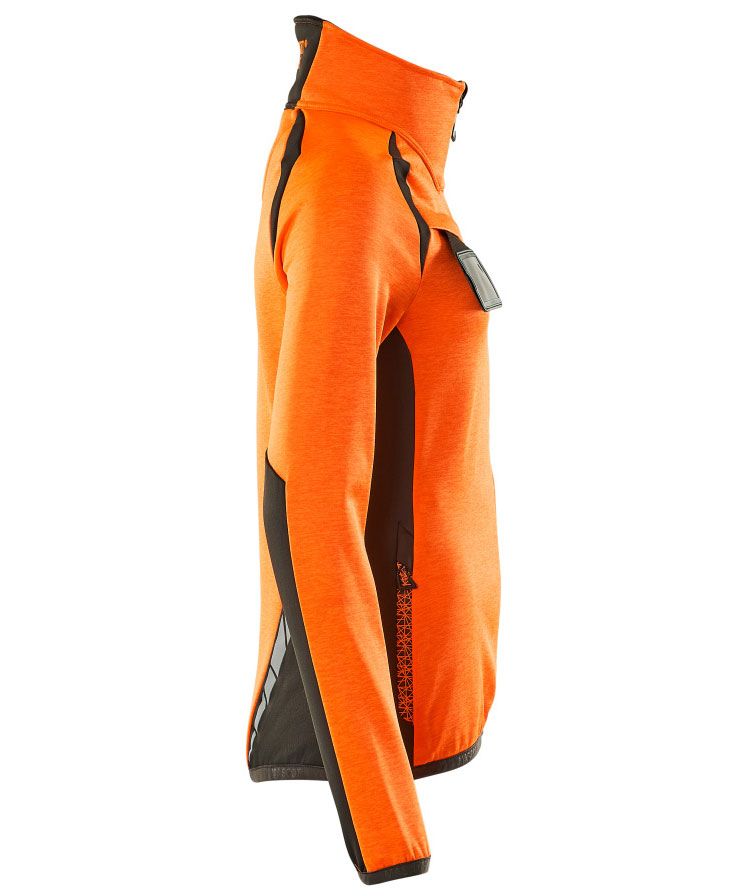 Mascot Accelerate Safe women's fleece sweater, Hi-vis Orange/Dark anthracite, large image number 2