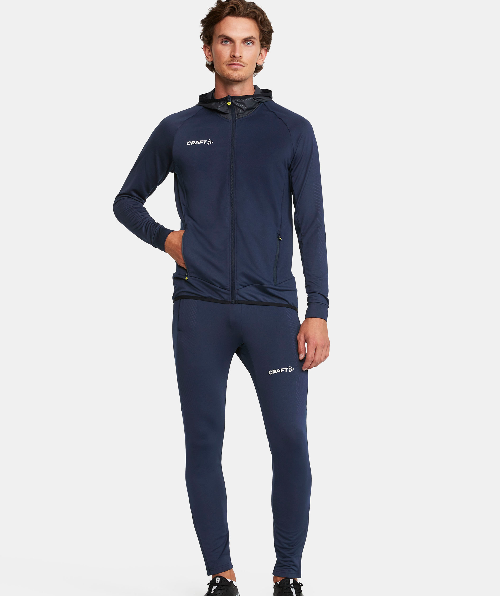 Craft Extend h&aelig;ttetr&oslash;je med lynl&aring;s, Navy