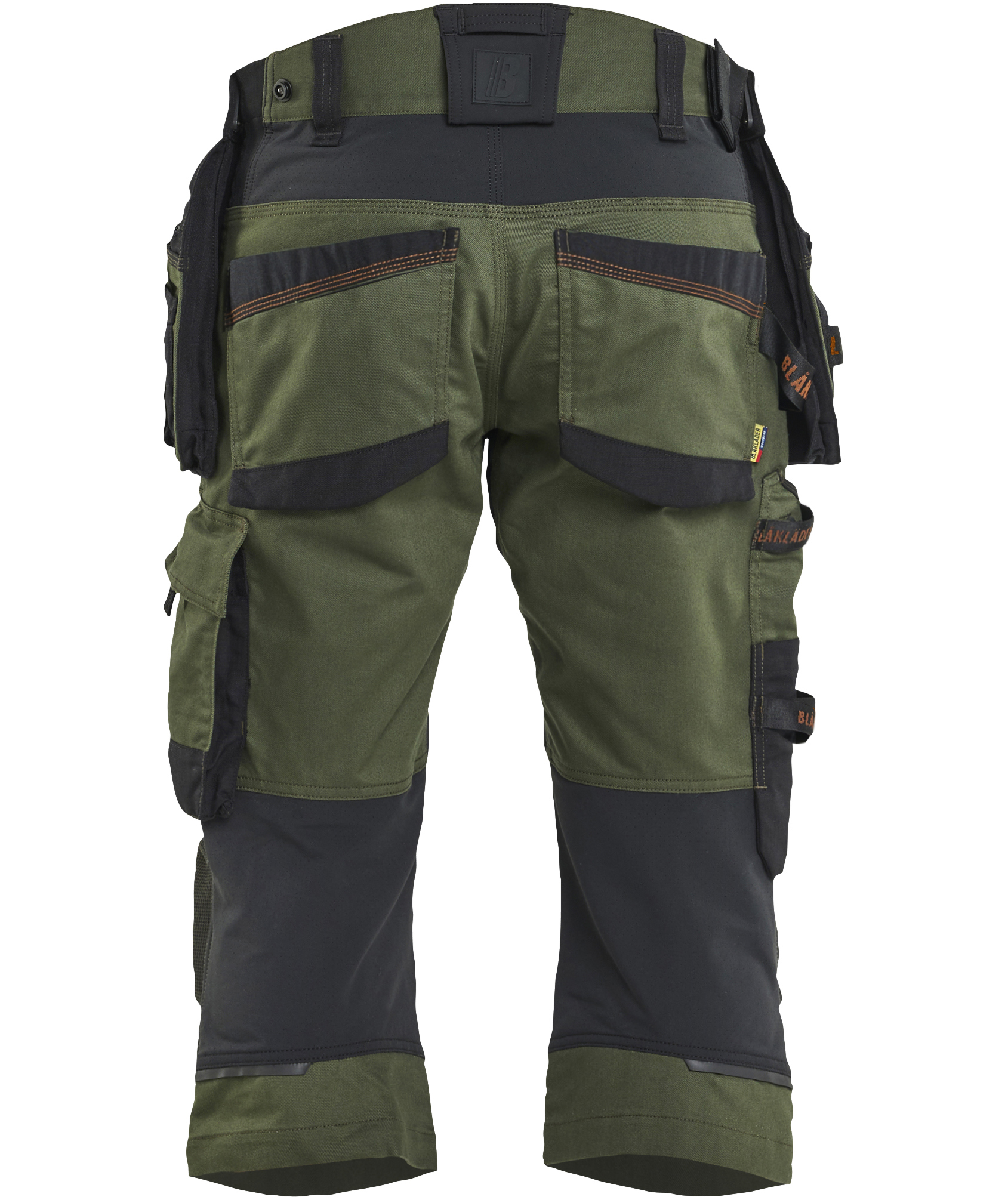 Bl&aring;kl&auml;der Striker hantverkspiratbyxa, Skogsgr&ouml;n/Rost