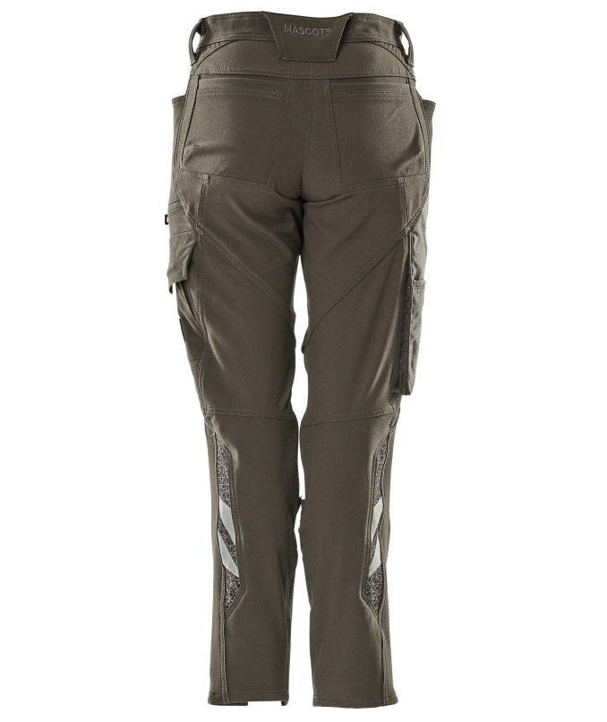 Mascot Accelerate diamond fit arbetsbyxa dam full stretch, M&ouml;rk Antracit