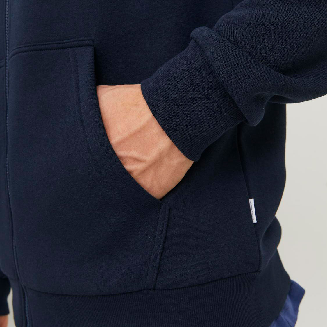 Jack & Jones JJEBRADLEY hoodie med dragkedja, Navy Blazer, large image number 6