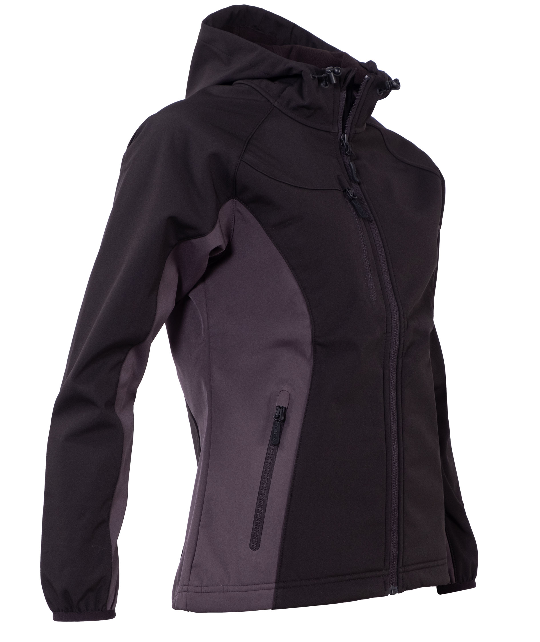 Tee Jays lightweight performance women's softshell, Black/dark grey, large image number 2