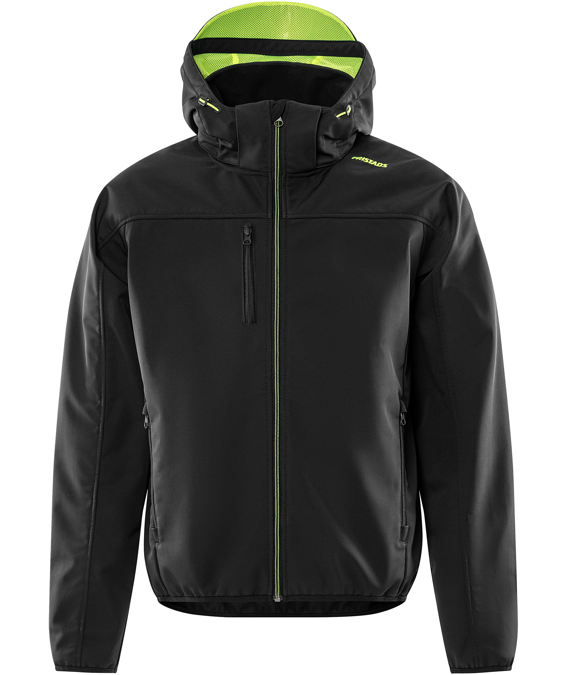 Fristads Softshelljacke 4655 GBF, Schwarz/Neon Gelb, Schwarz/Neon Gelb, swatch