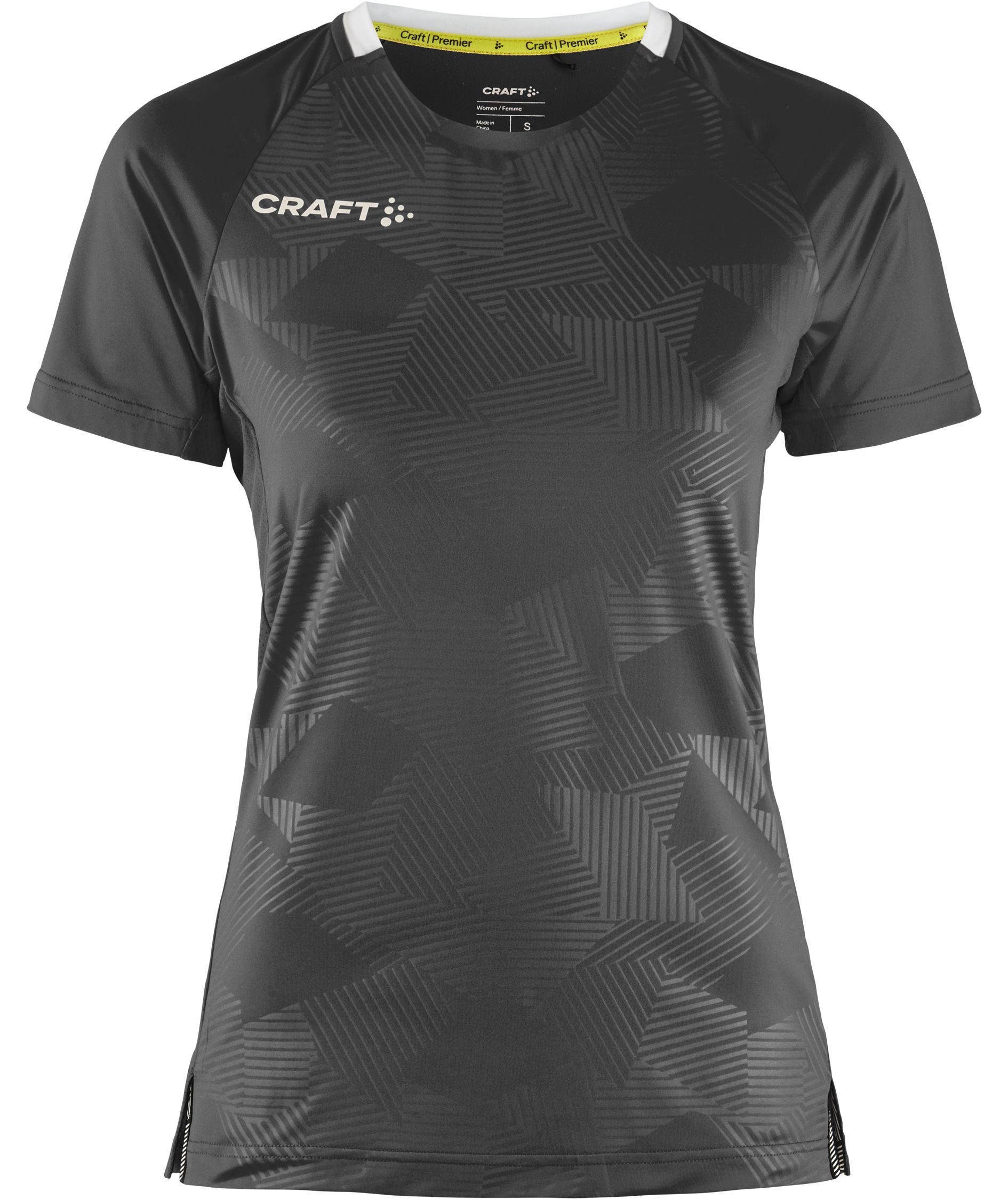 Craft Premier Solid Jersey Damen T-Shirt, Asphalt, Asphalt, swatch
