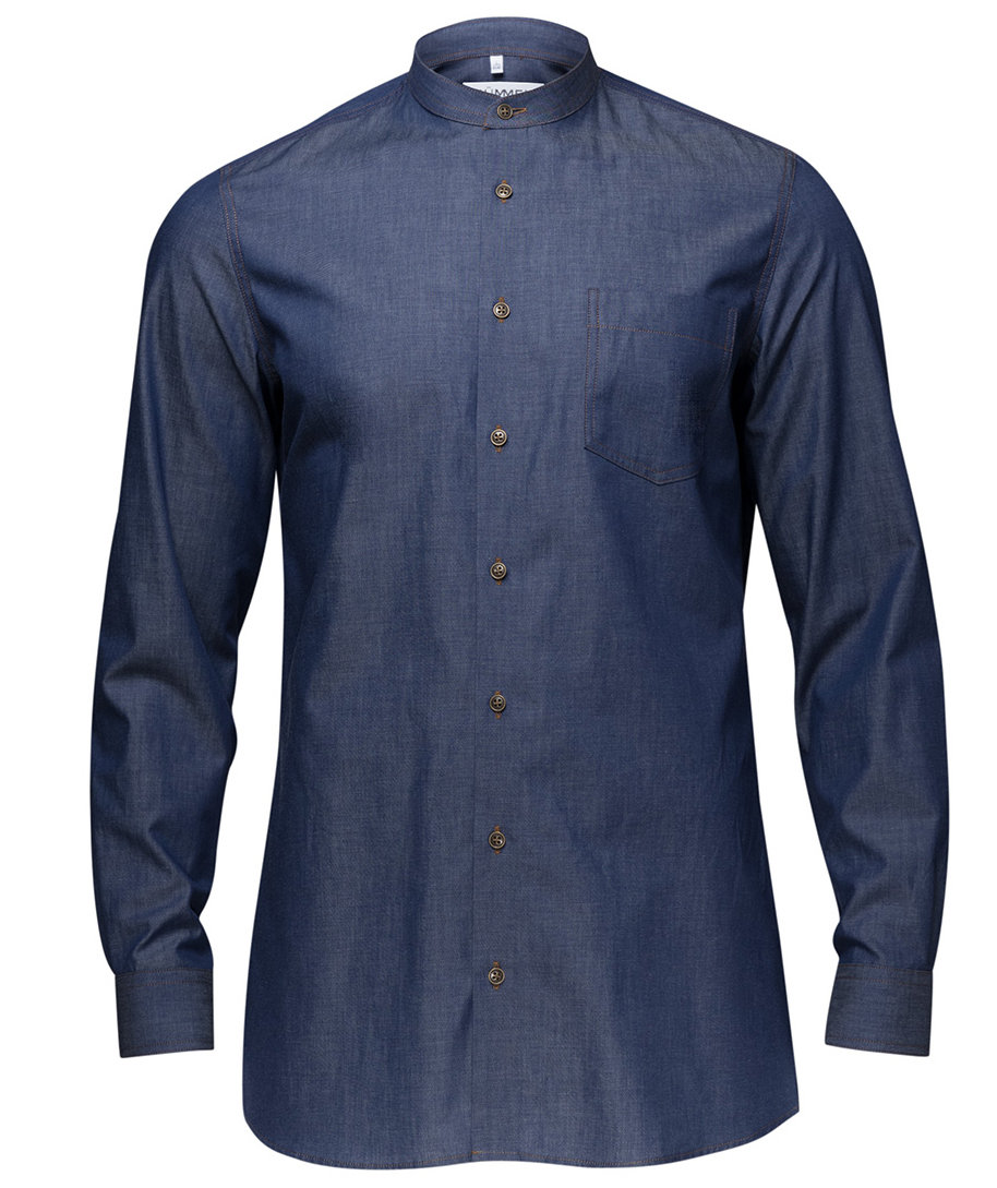 K&uuml;mmel Chris Slim fit skjorte, Jeans Blue, large image number 0