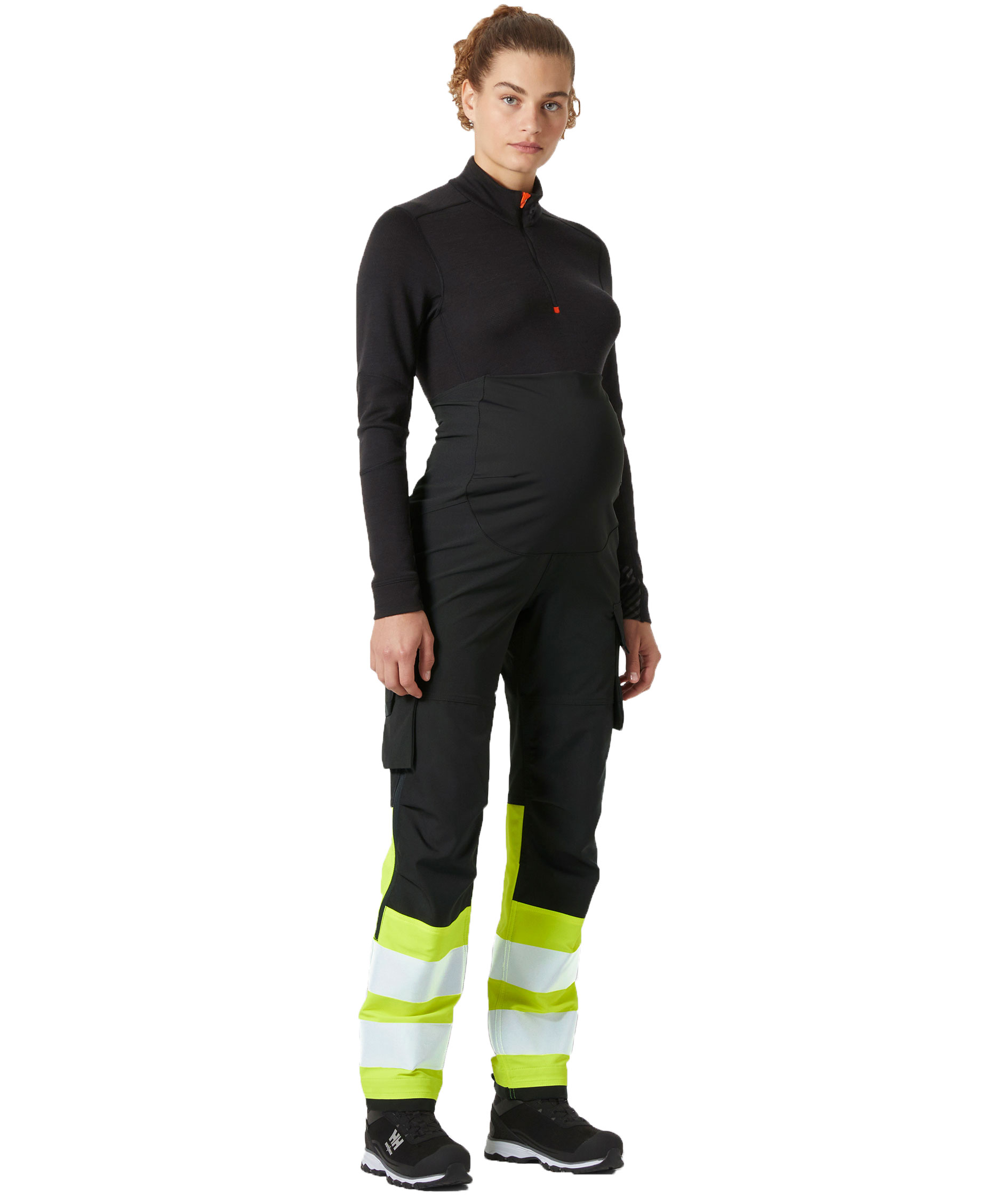 Helly Hansen Alna 4X mammabyxa full stretch, Varsel Gul/Ebony