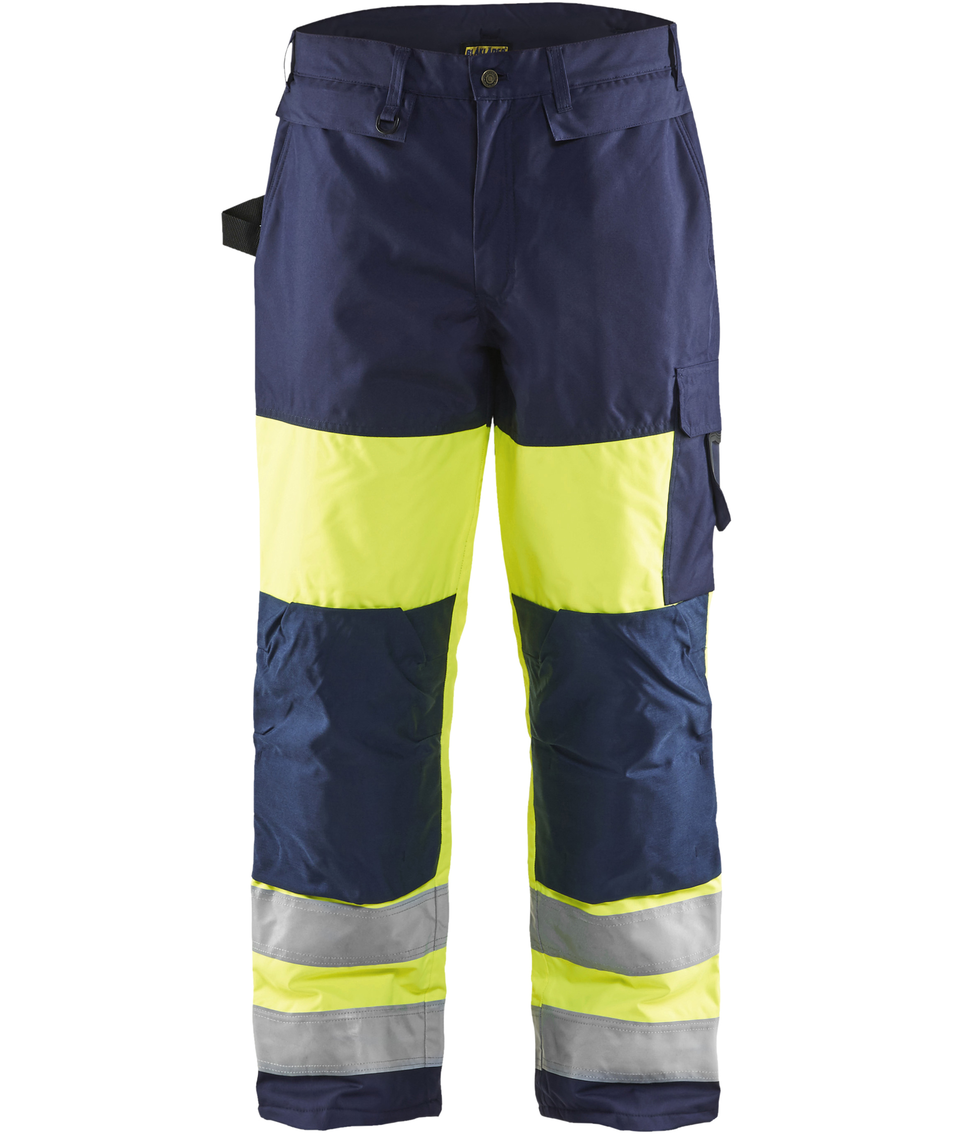 Bl&aring;kl&auml;der vinterbyxa, Varsel gul/marinbl&aring;