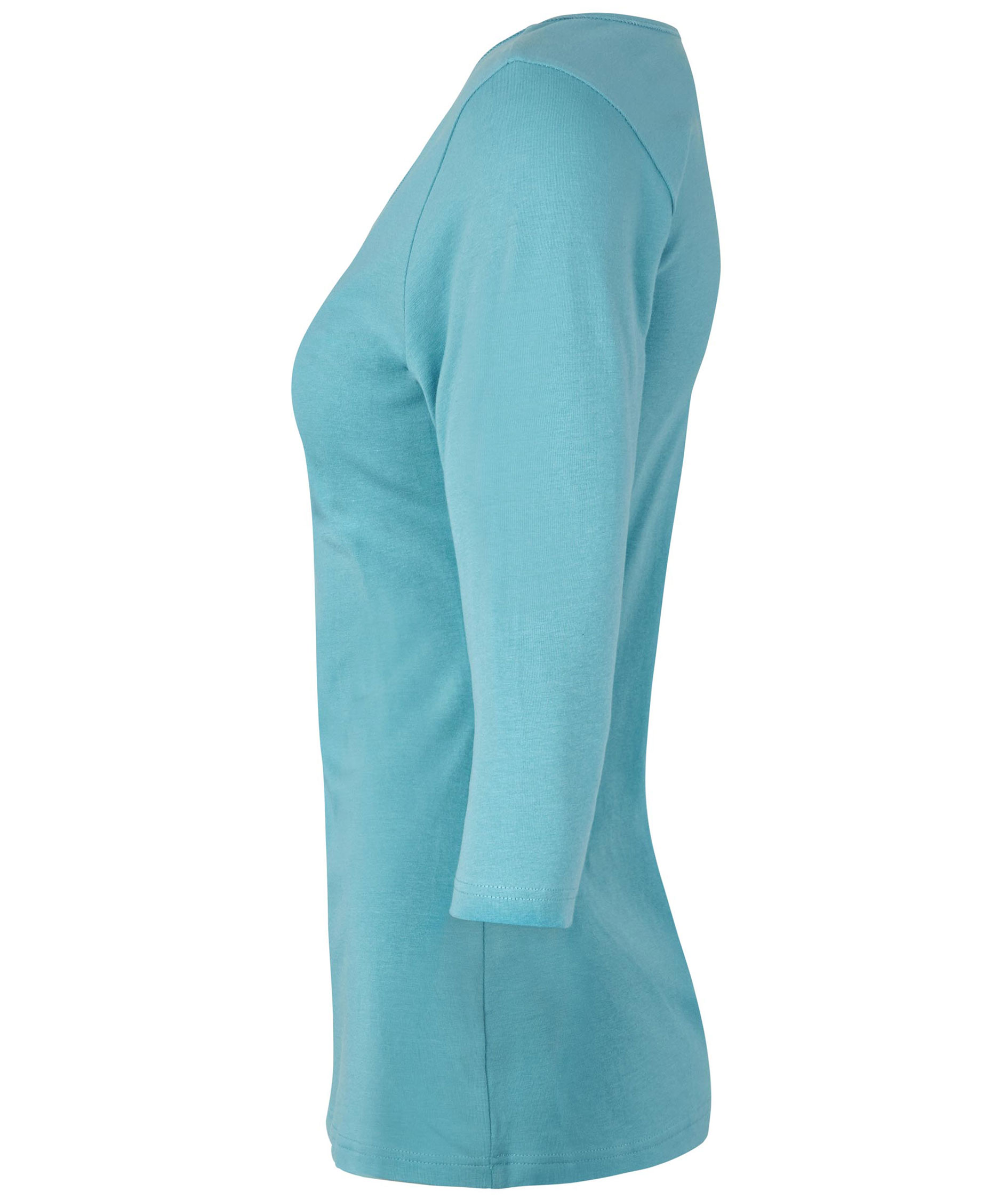 ID 3/4 &auml;rmad stretch T-shirt dam, Dusty Aqua, large image number 3