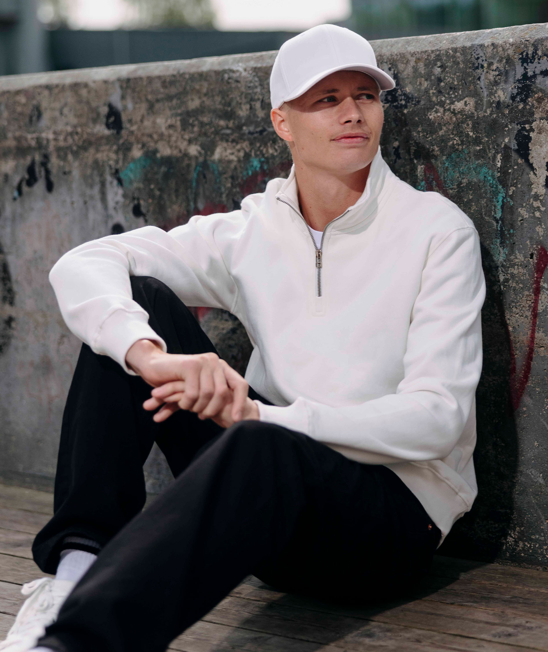 YOU Lisboa half zip, Natur