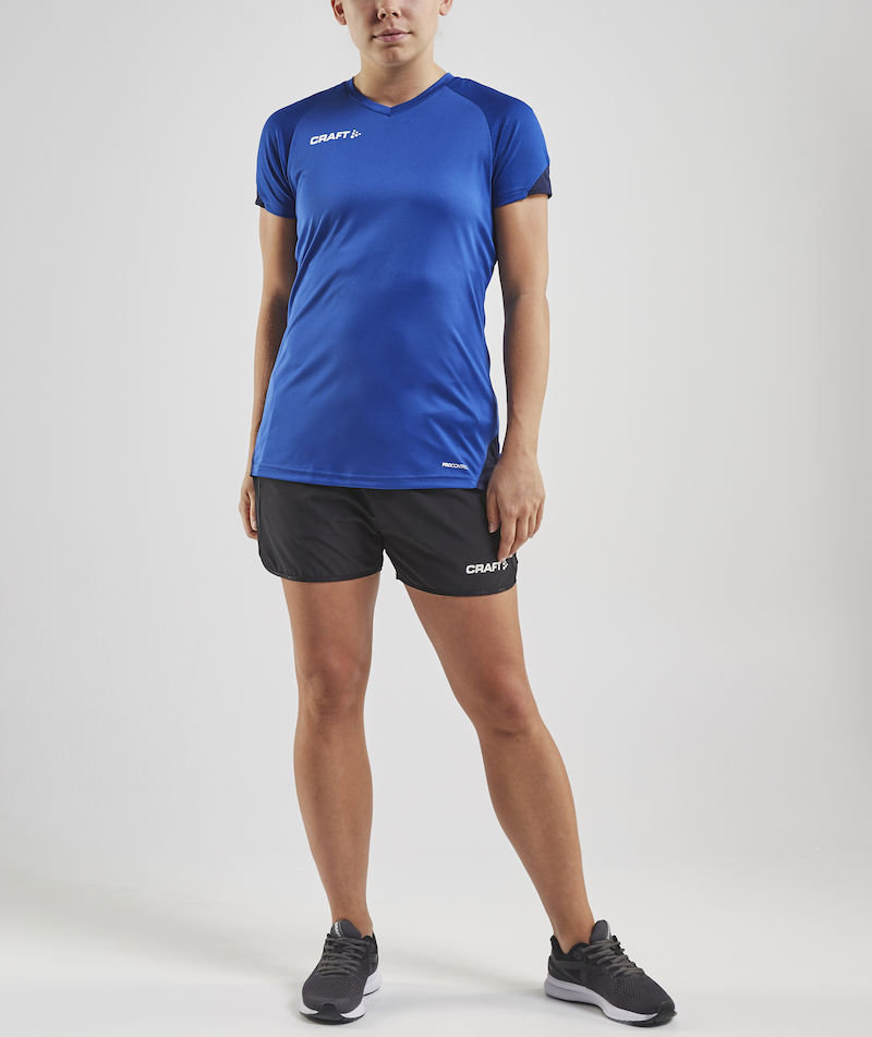 Craft Pro Control Impact dame T-skjorte, Navy/Club cobolt, large image number 2