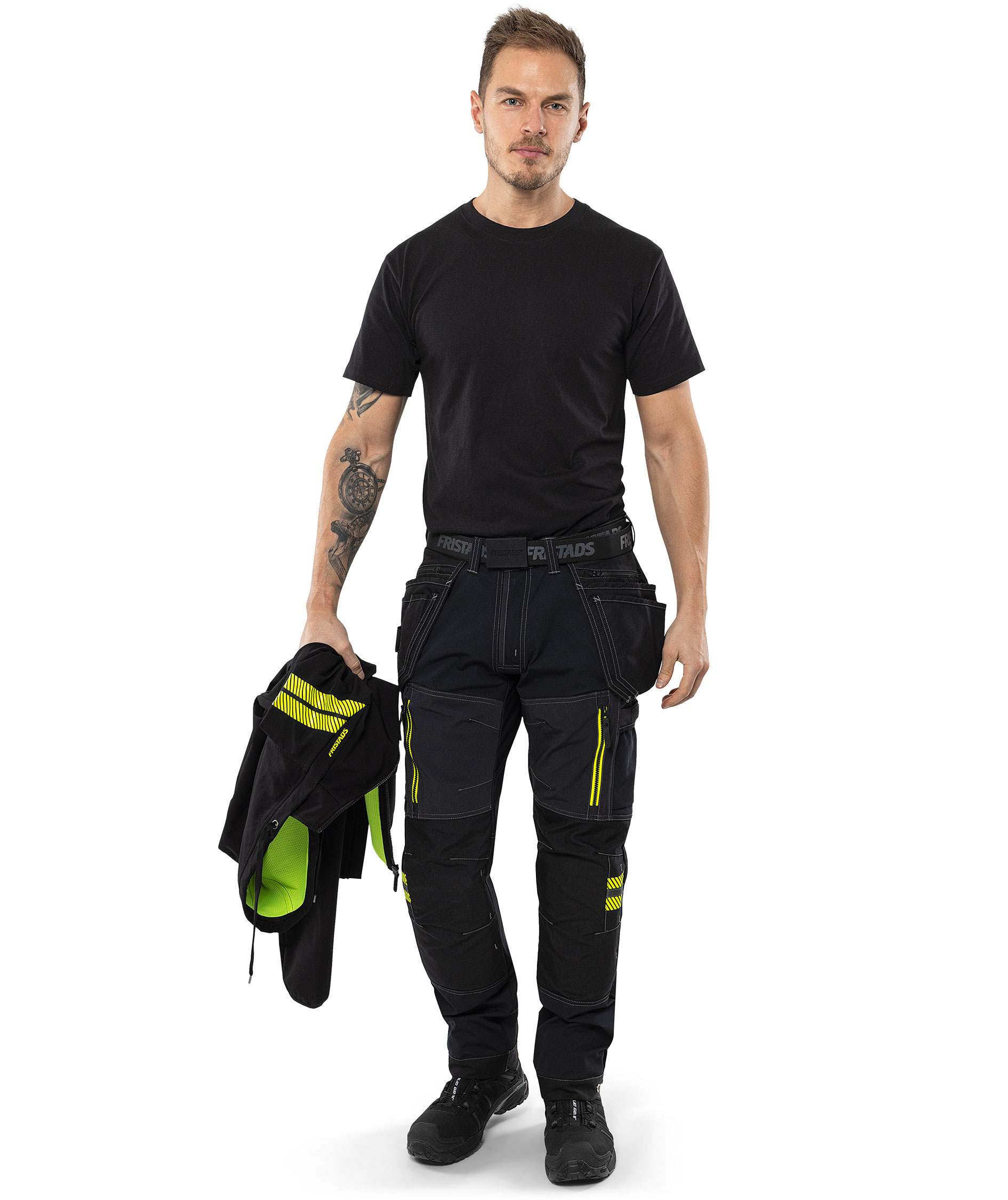 Fristads hantverksbyxa 2566 STP full stretch, Svart