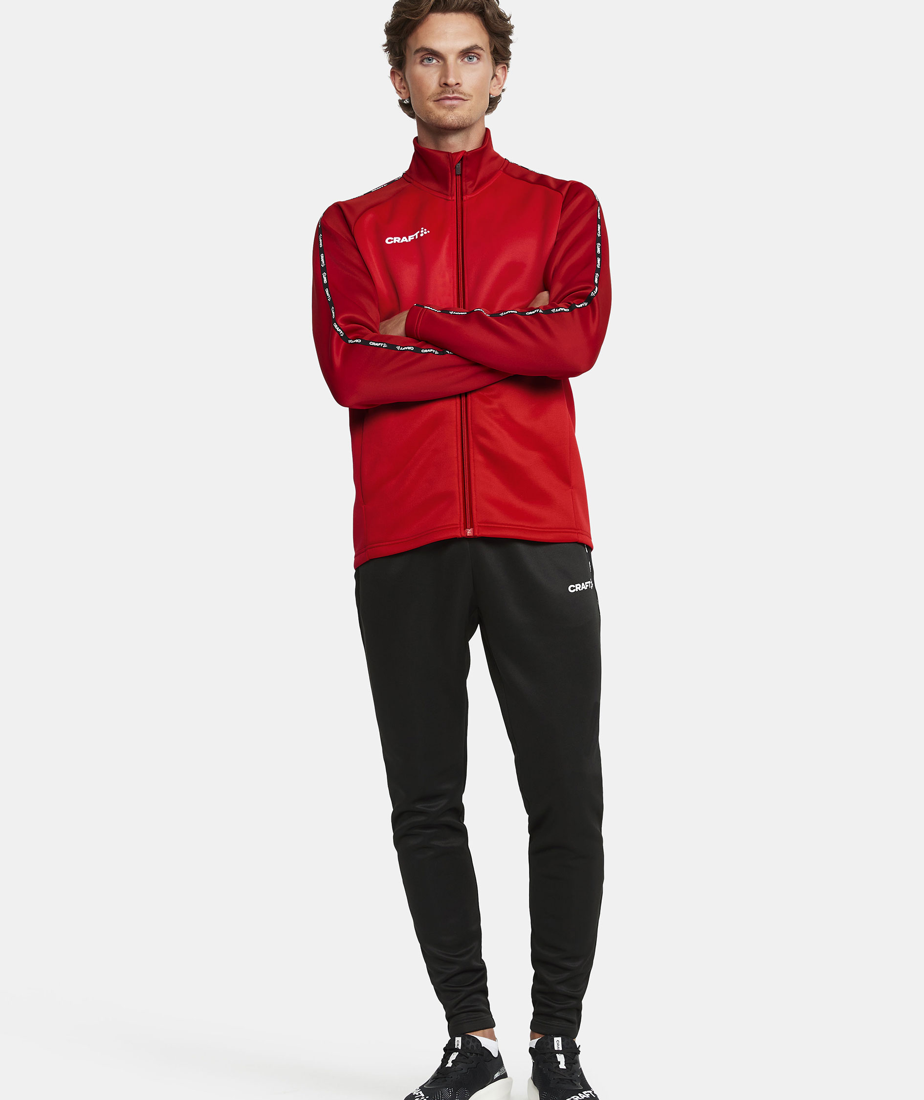 Craft Squad 2.0 cardigan, Bright Red-Express