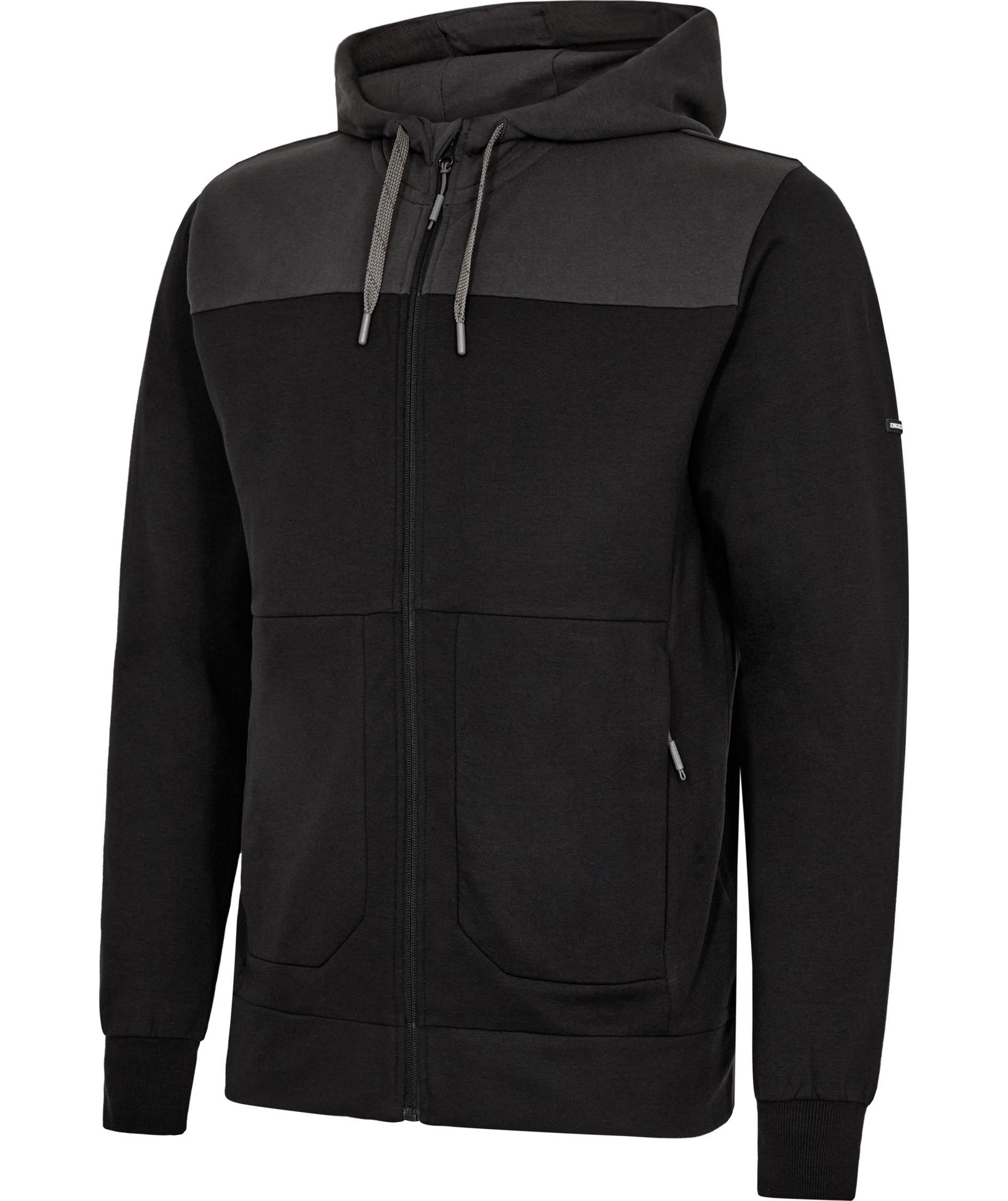Engel Entire hoodie med dragkedja, Black/Anthracite Grey, large image number 5